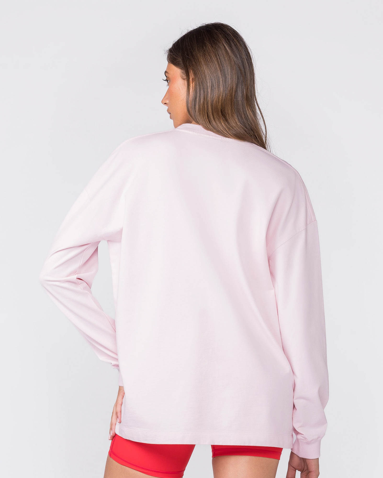 United Loopback Oversized Long Sleeve Top - Babydoll