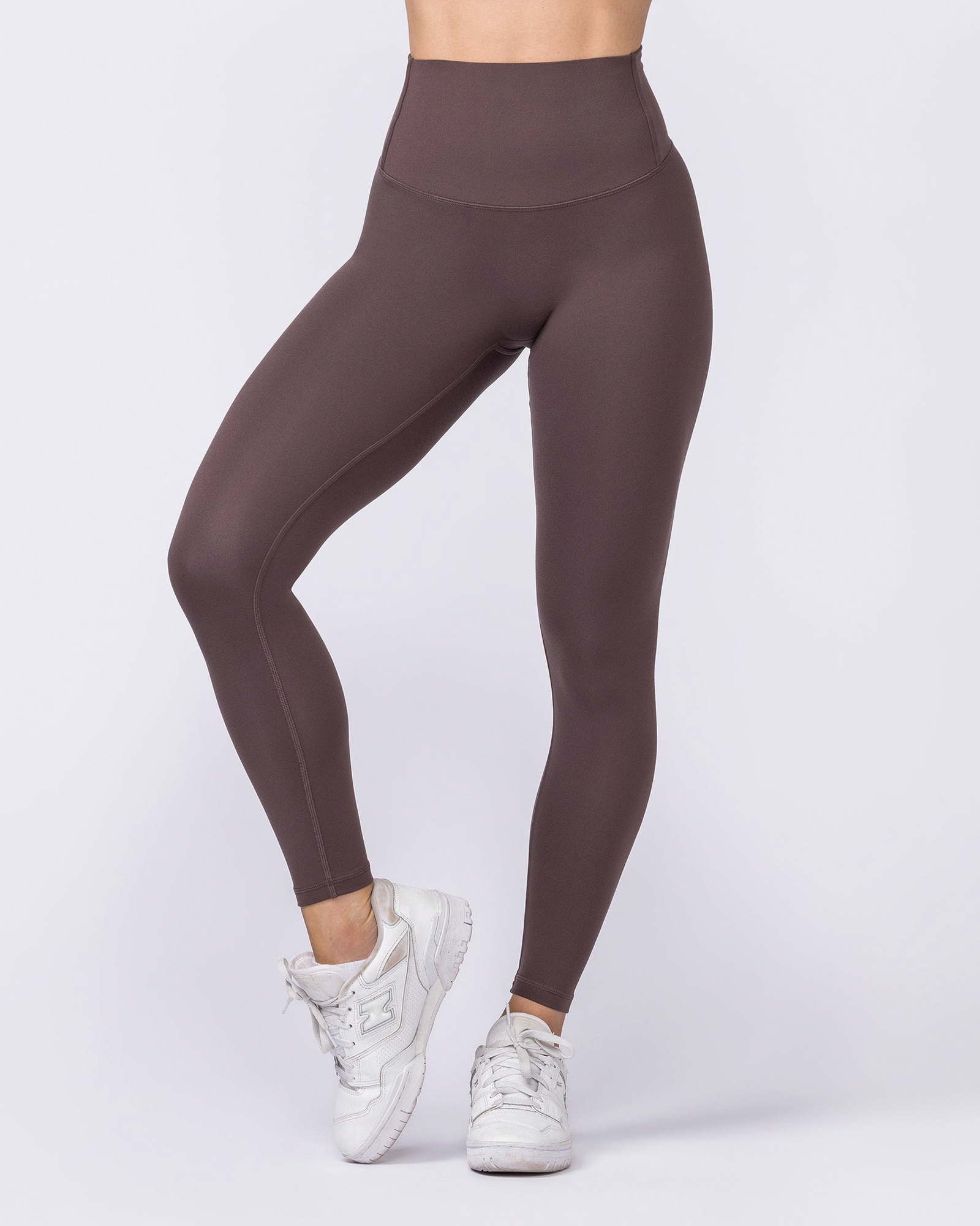 Unrivalled Bare Ankle Length Leggings - Cola