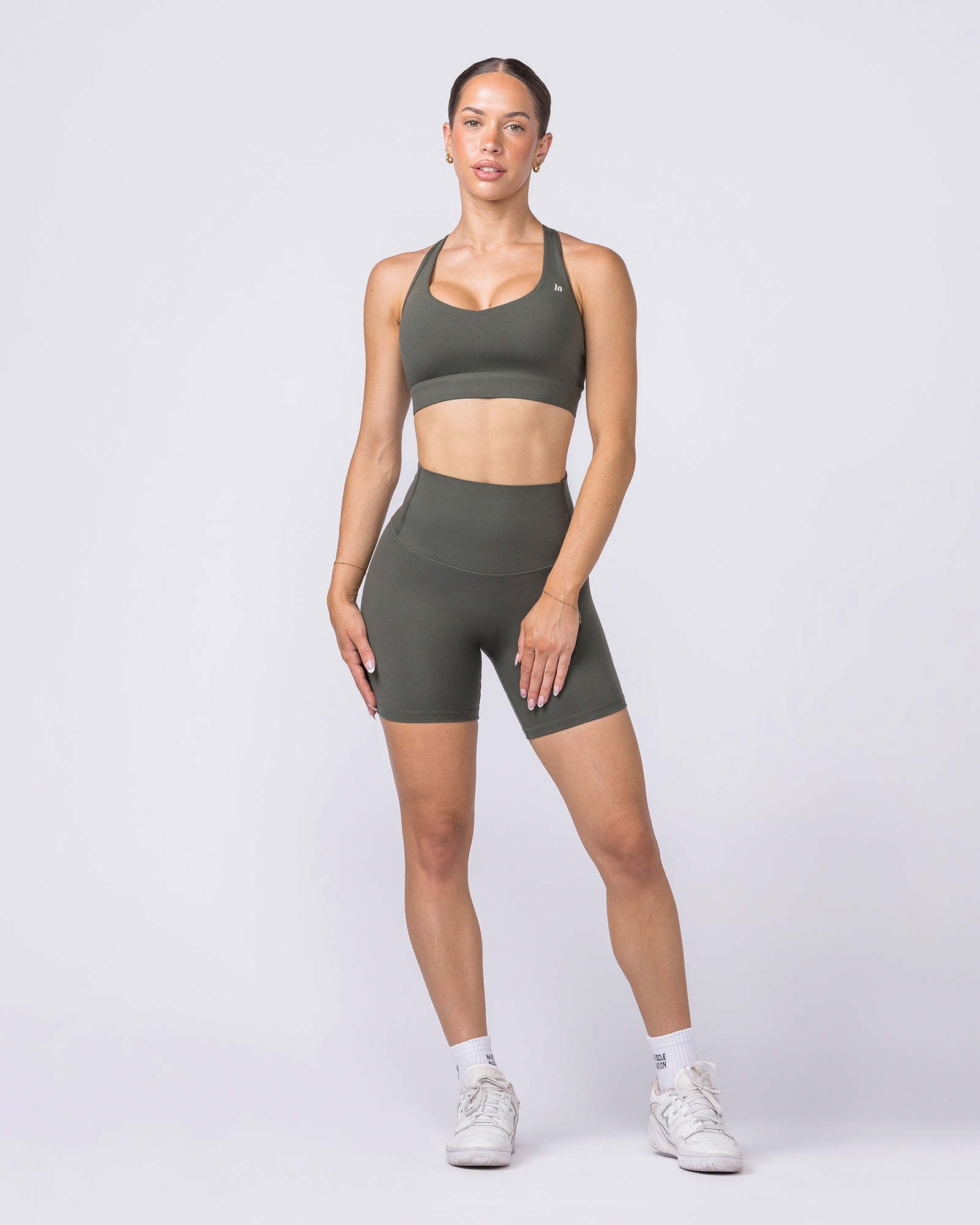 Unrivalled Bare Bike Shorts - Eucalyptus