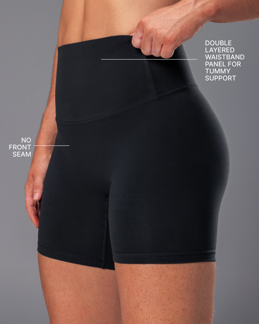 Unrivalled Bare Bike Shorts - Black