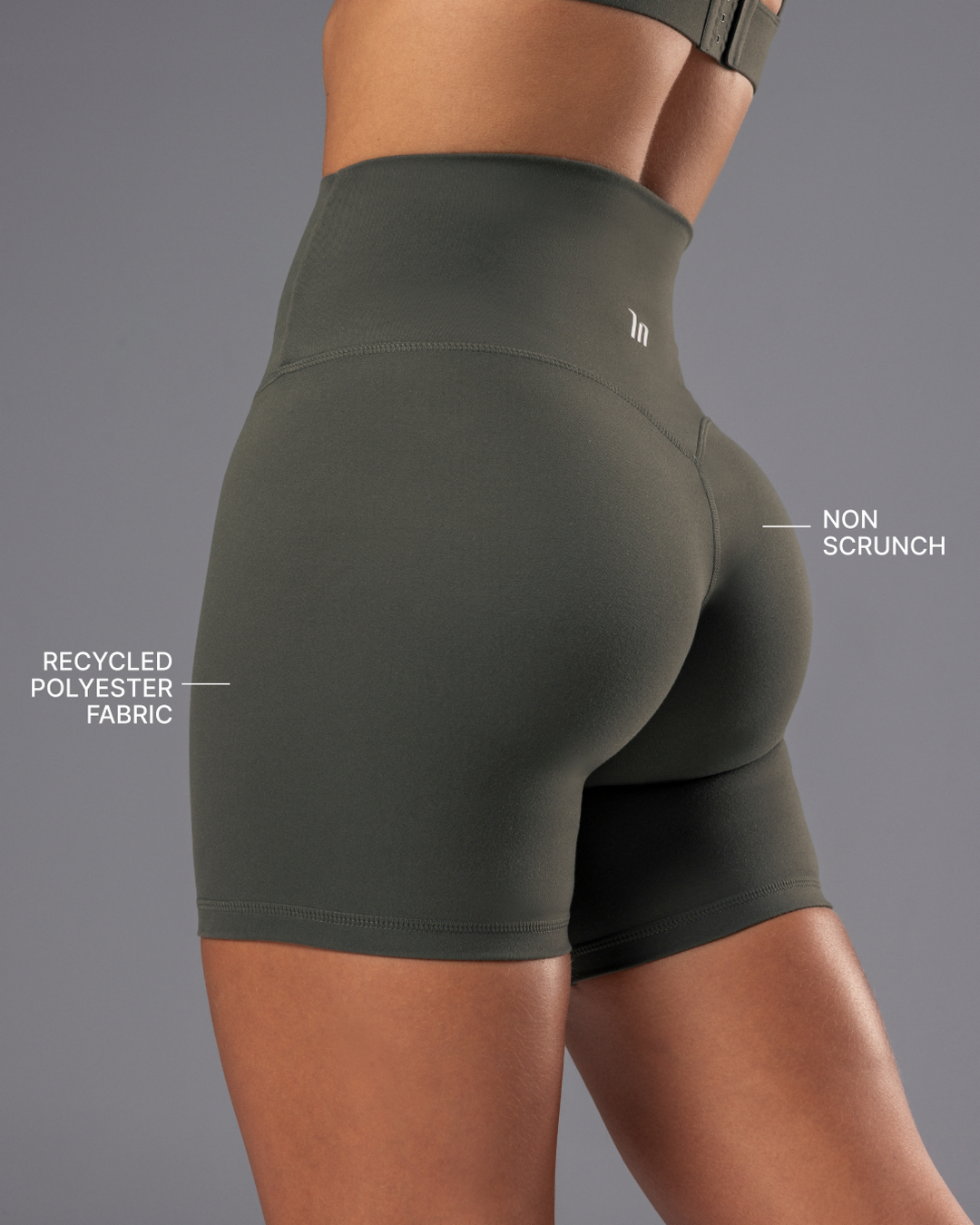 Unrivalled Bare Bike Shorts - Eucalyptus