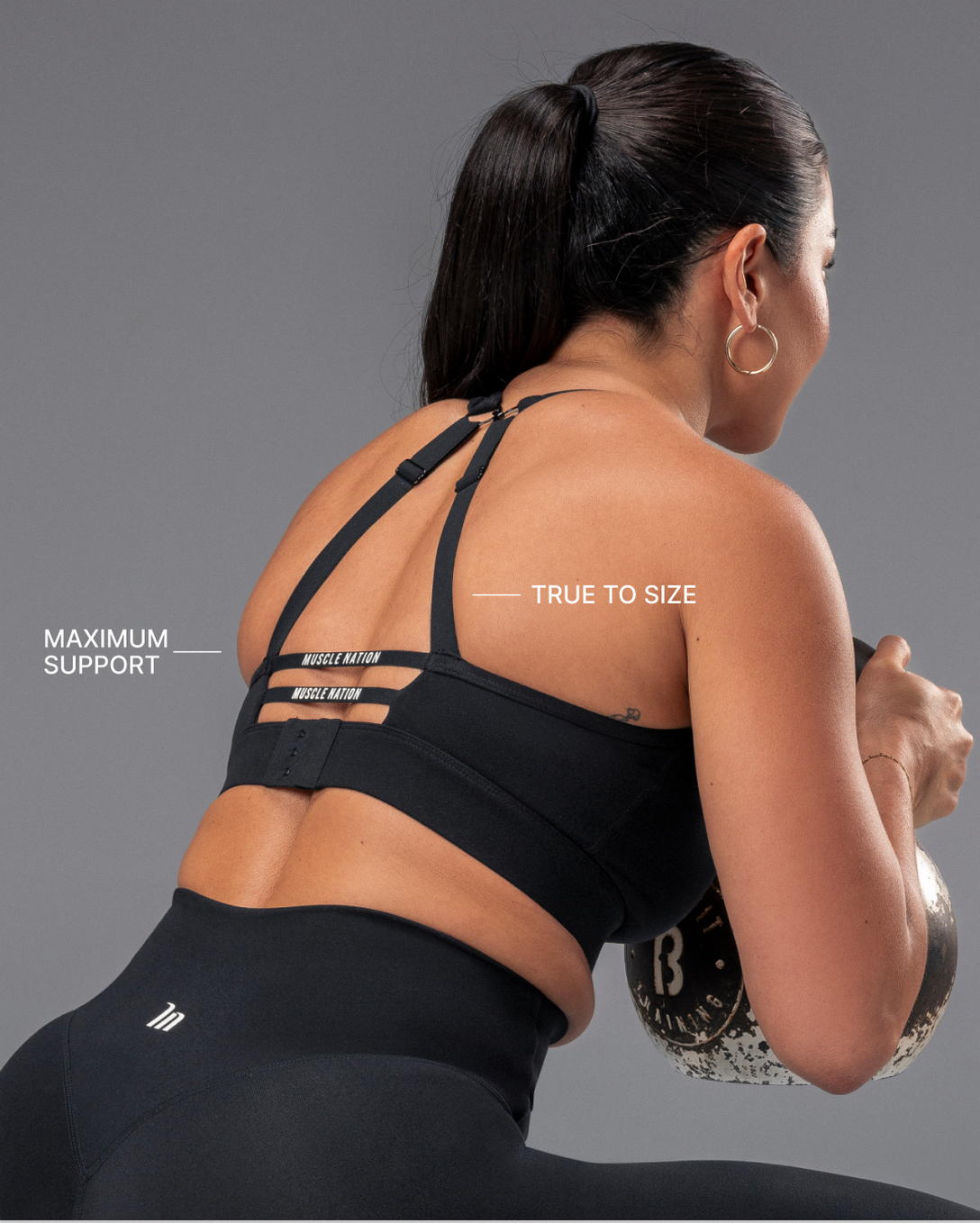Elite Support Bra - Black