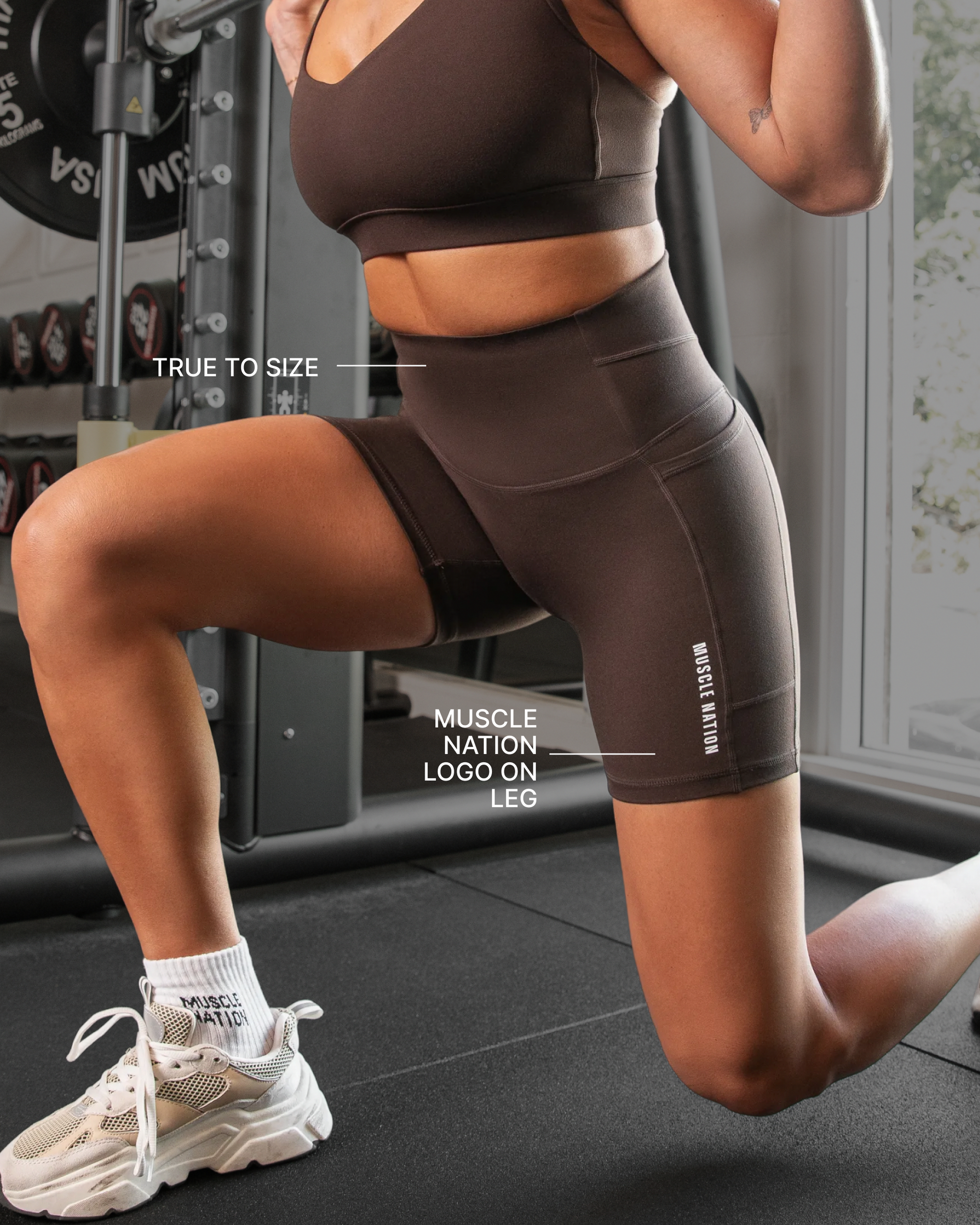 Unrivalled Everyday Pocket Bike Shorts - Cocoa
