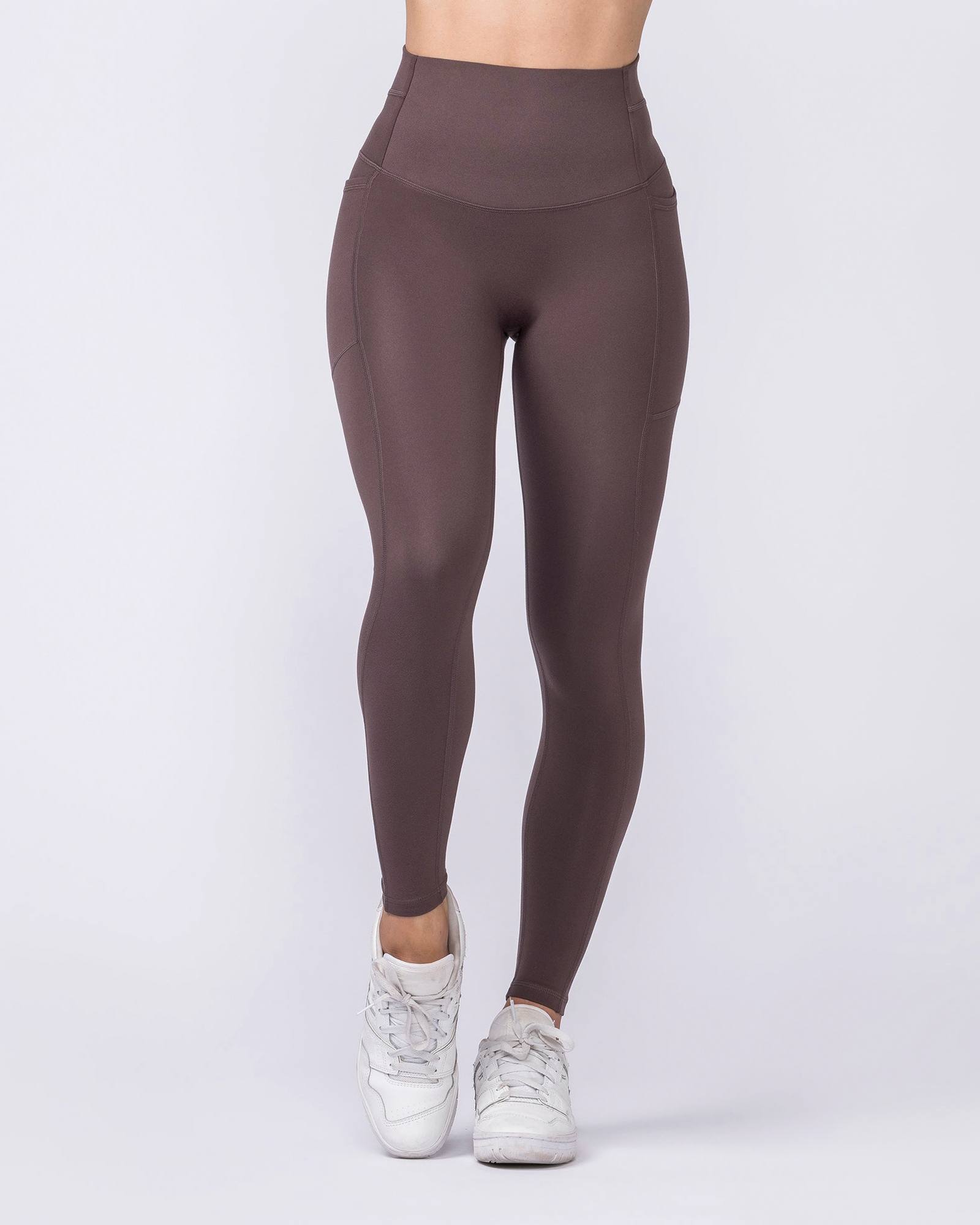 Unrivalled Everyday Pocket Ankle Leggings - Cola