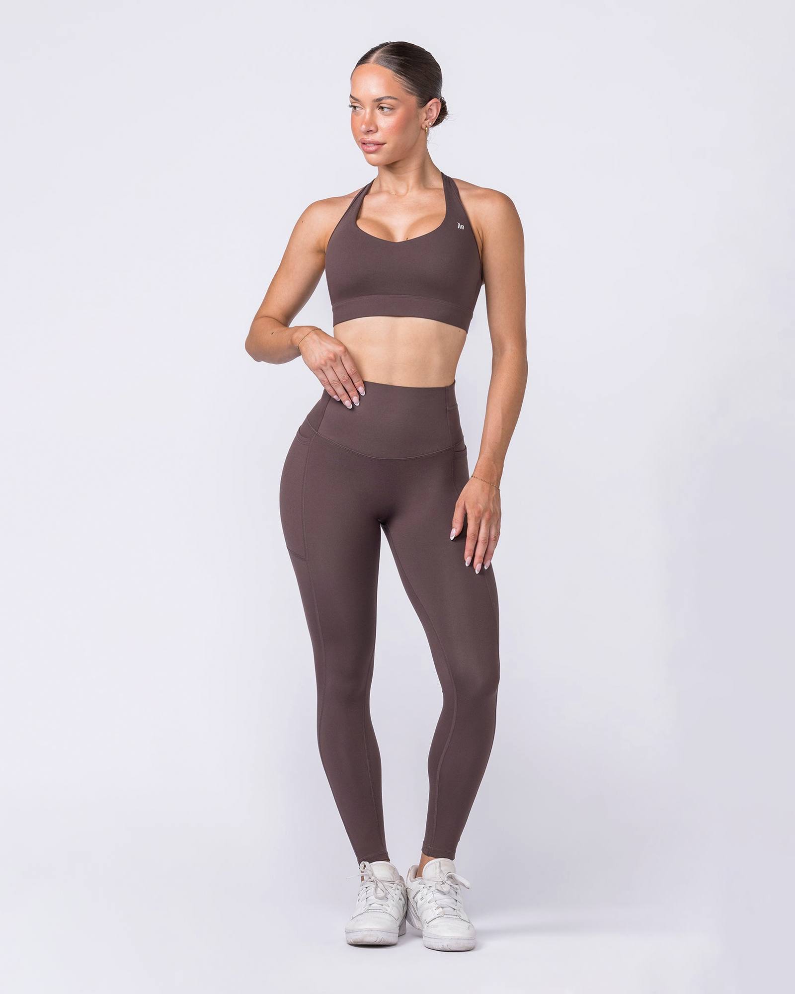 Unrivalled Everyday Pocket Ankle Leggings - Cola