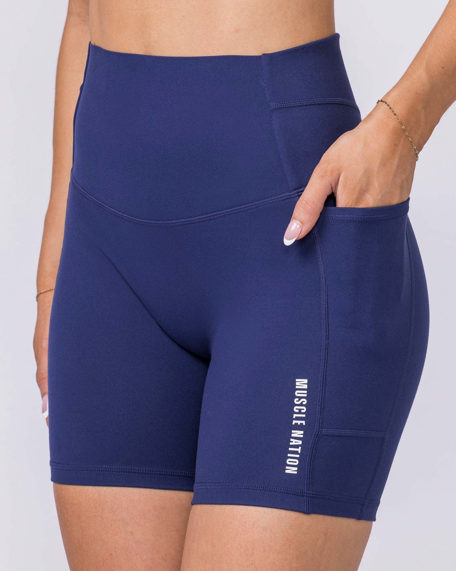 Unrivalled Everyday Pocket Bike Shorts - Classic Navy
