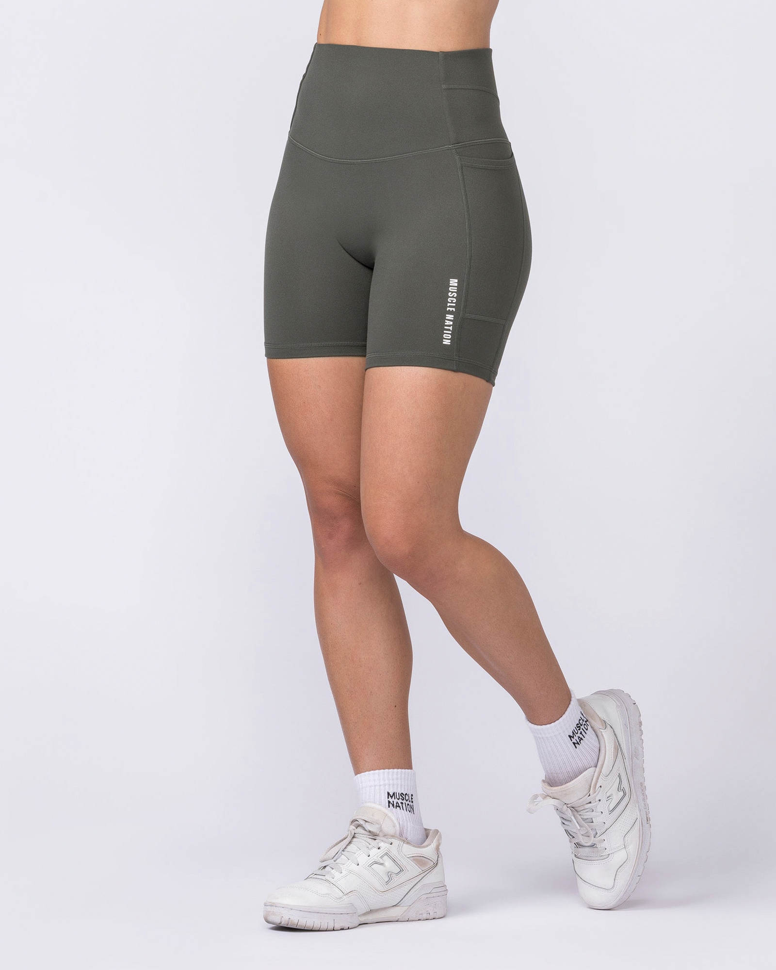 Unrivalled Everyday Pocket Bike Shorts - Eucalyptus