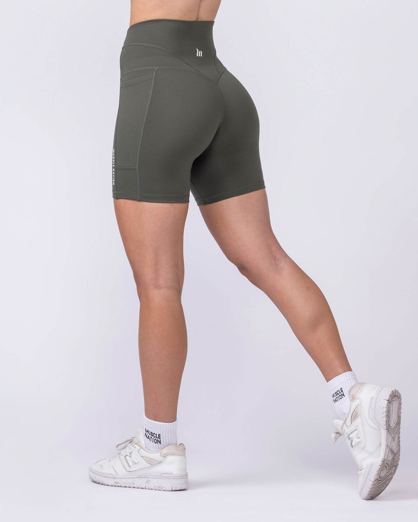 Unrivalled Everyday Pocket Bike Shorts - Eucalyptus