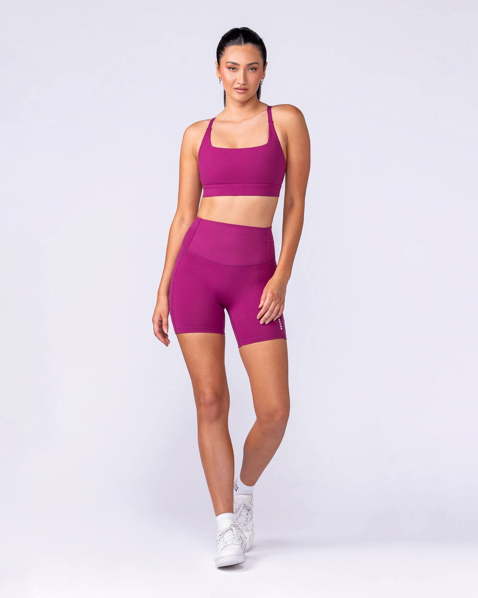 Unrivalled Everyday Pocket Bike Shorts - Raspberry Quartz