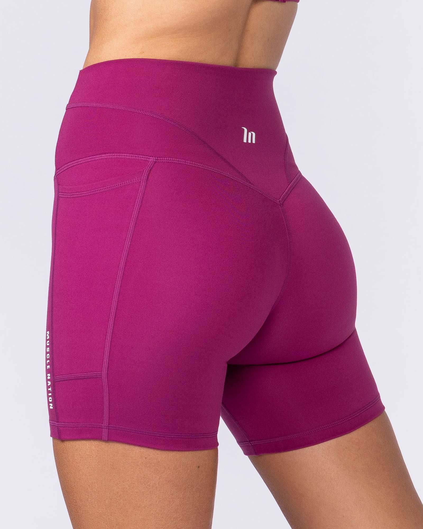 Unrivalled Everyday Pocket Bike Shorts - Raspberry Quartz