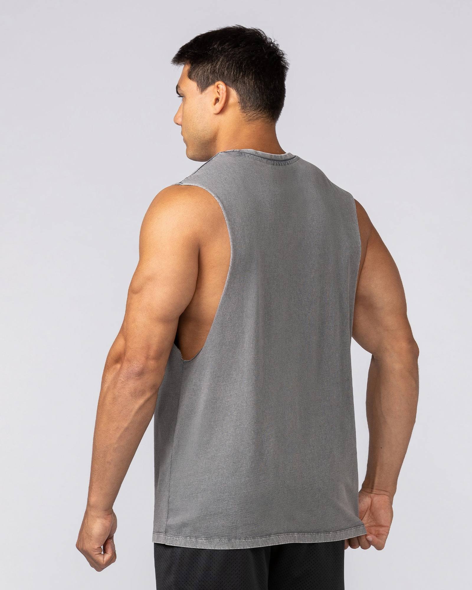 Varsity Training Drop Arm Vintage Tank - Washed Tornado