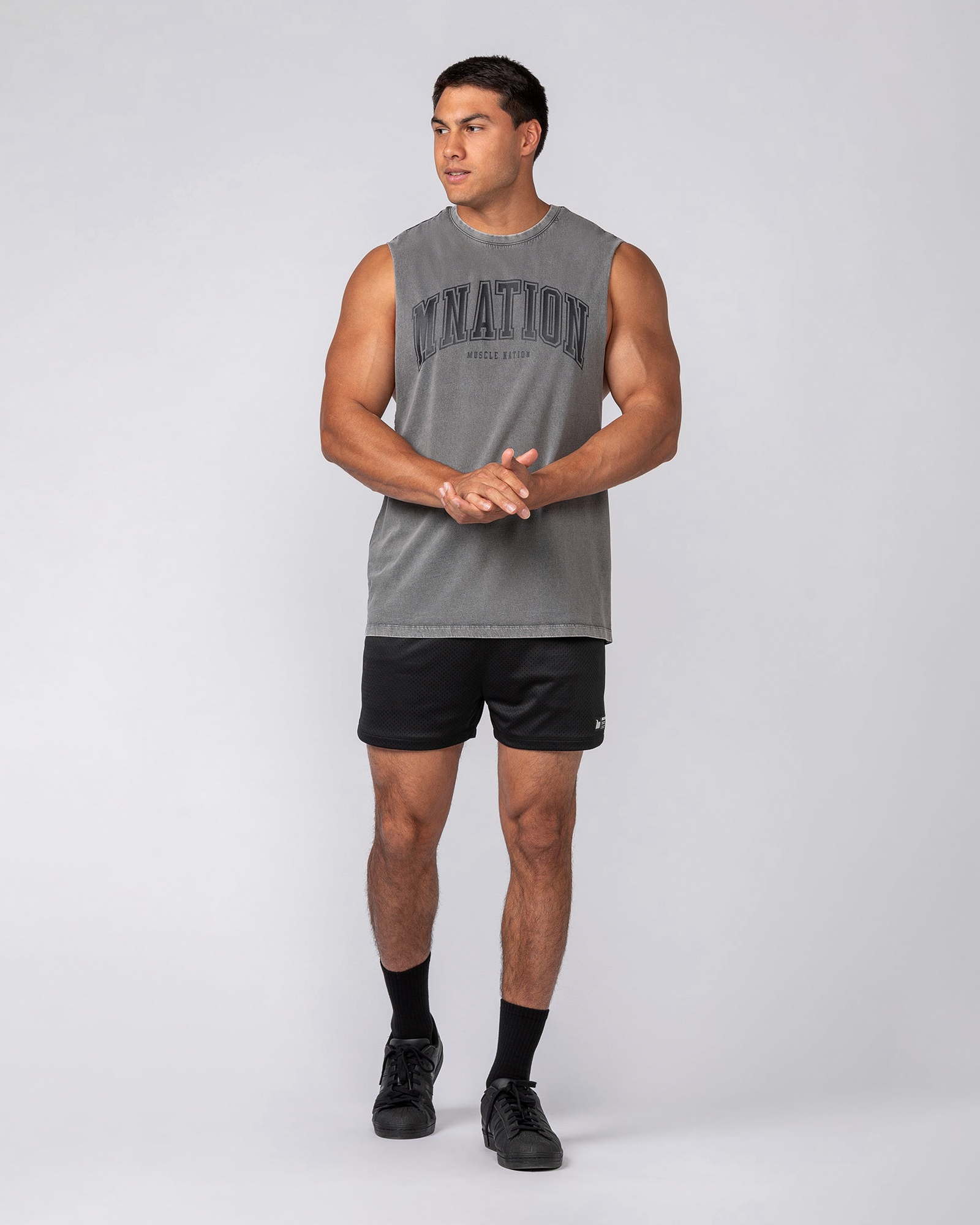 Varsity Training Drop Arm Vintage Tank - Washed Tornado