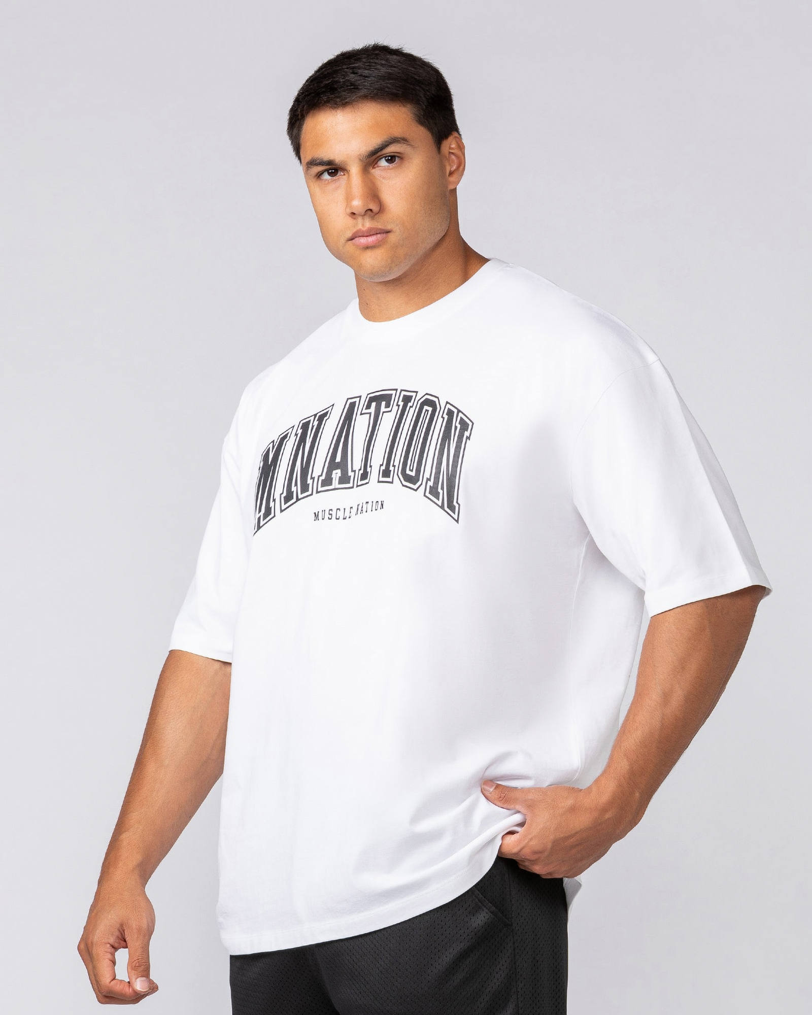 Varsity Training Oversized Tee - White