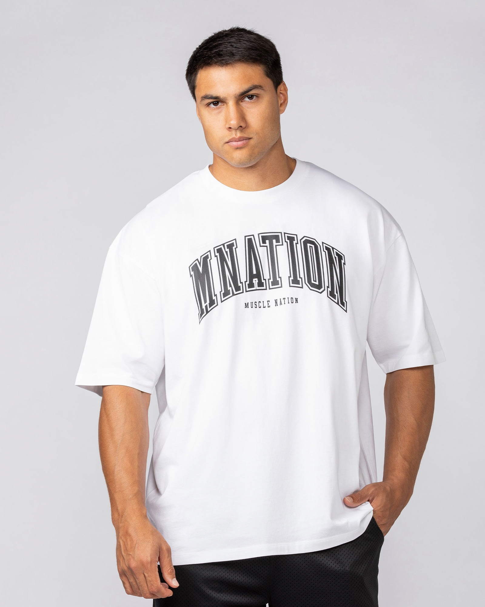 Varsity Training Oversized Tee - White