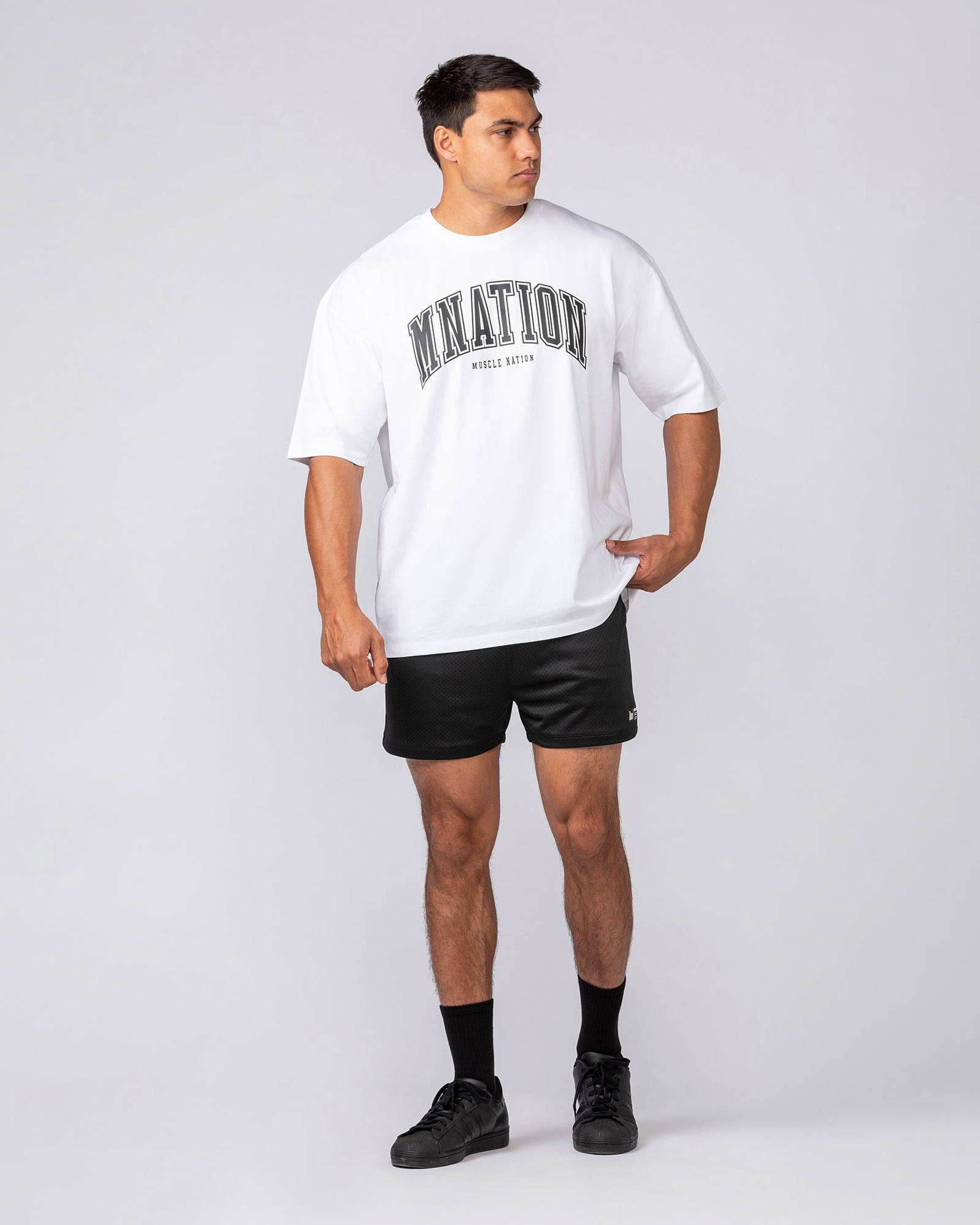 Varsity Training Oversized Tee - White