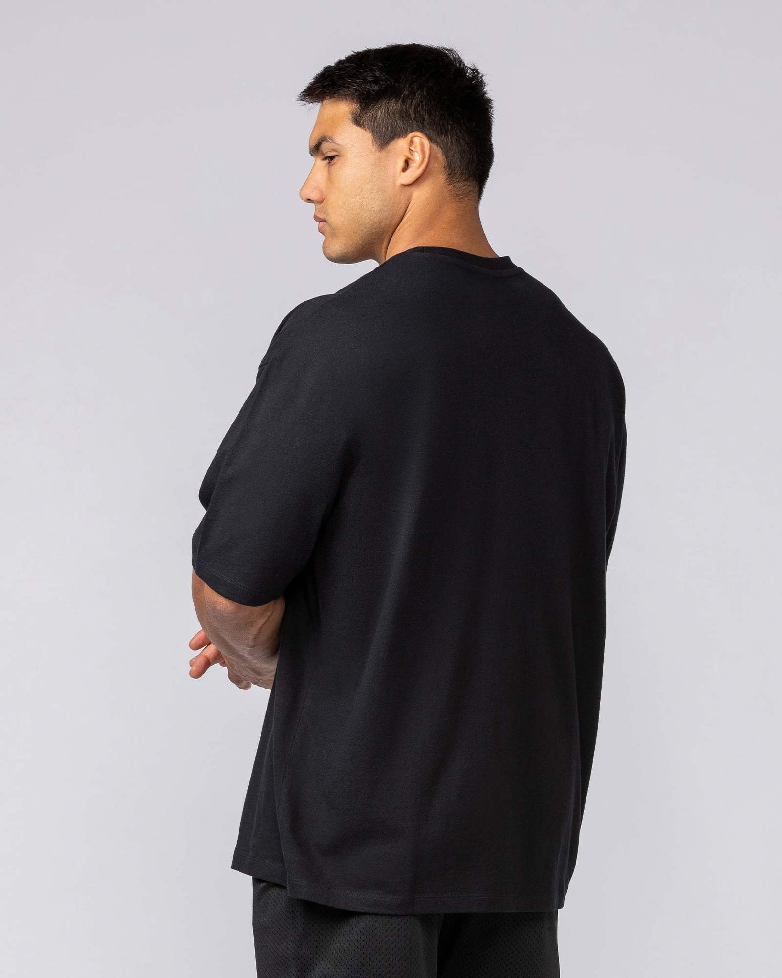 Varsity Training Oversized Tee - Black