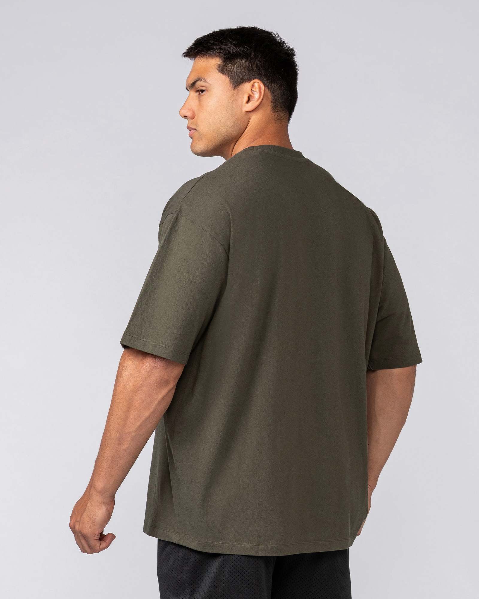 Varsity Training Oversized Tee - Dark Khaki