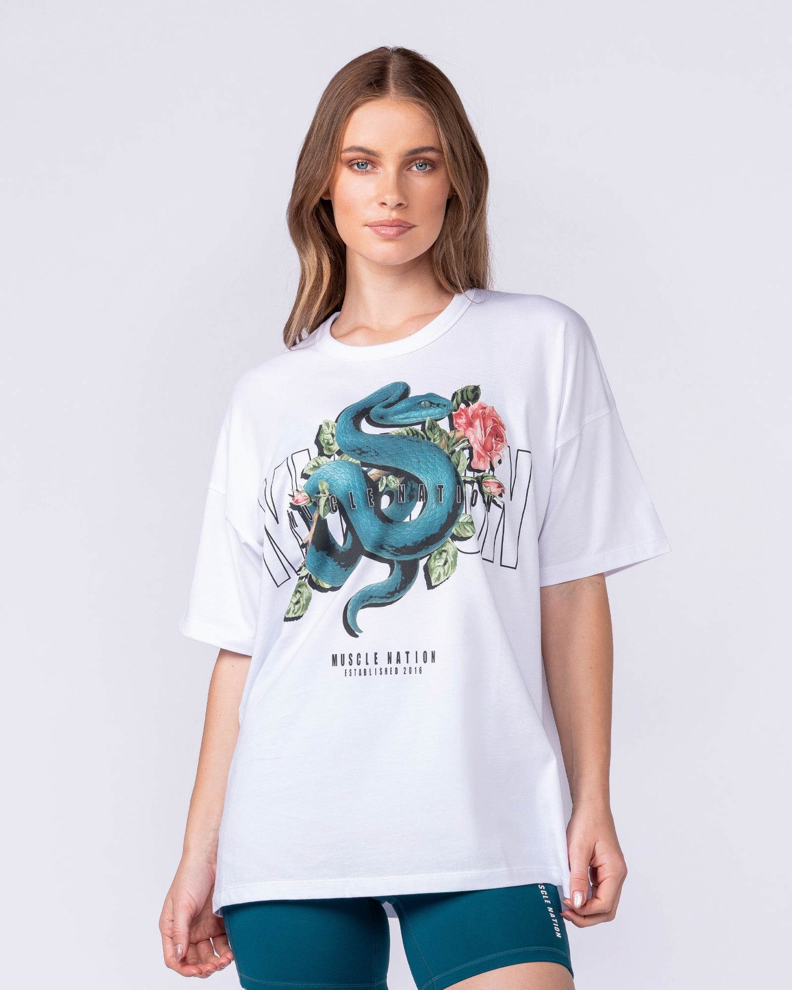 Viper Oversized Tee - White