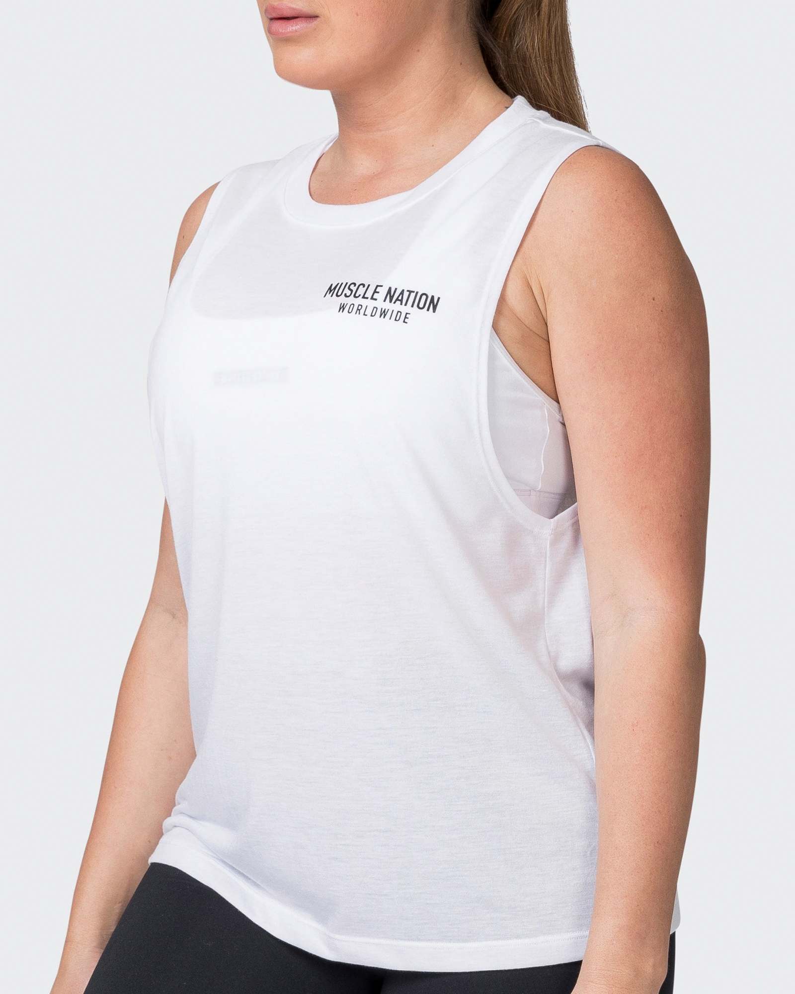 Worldwide Drop Arm Tank - White