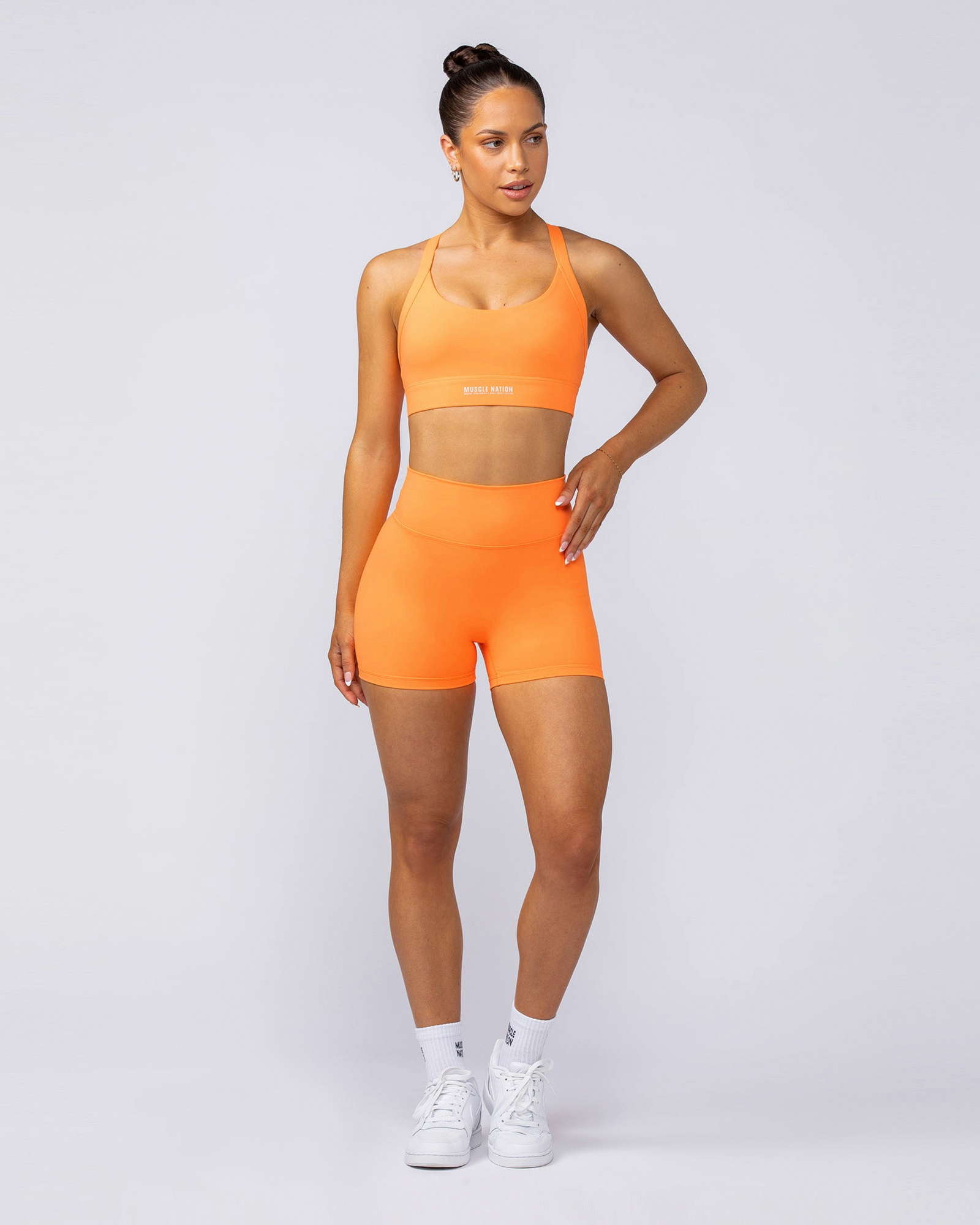 Instinct Scrunch Midway Shorts - Tangelo