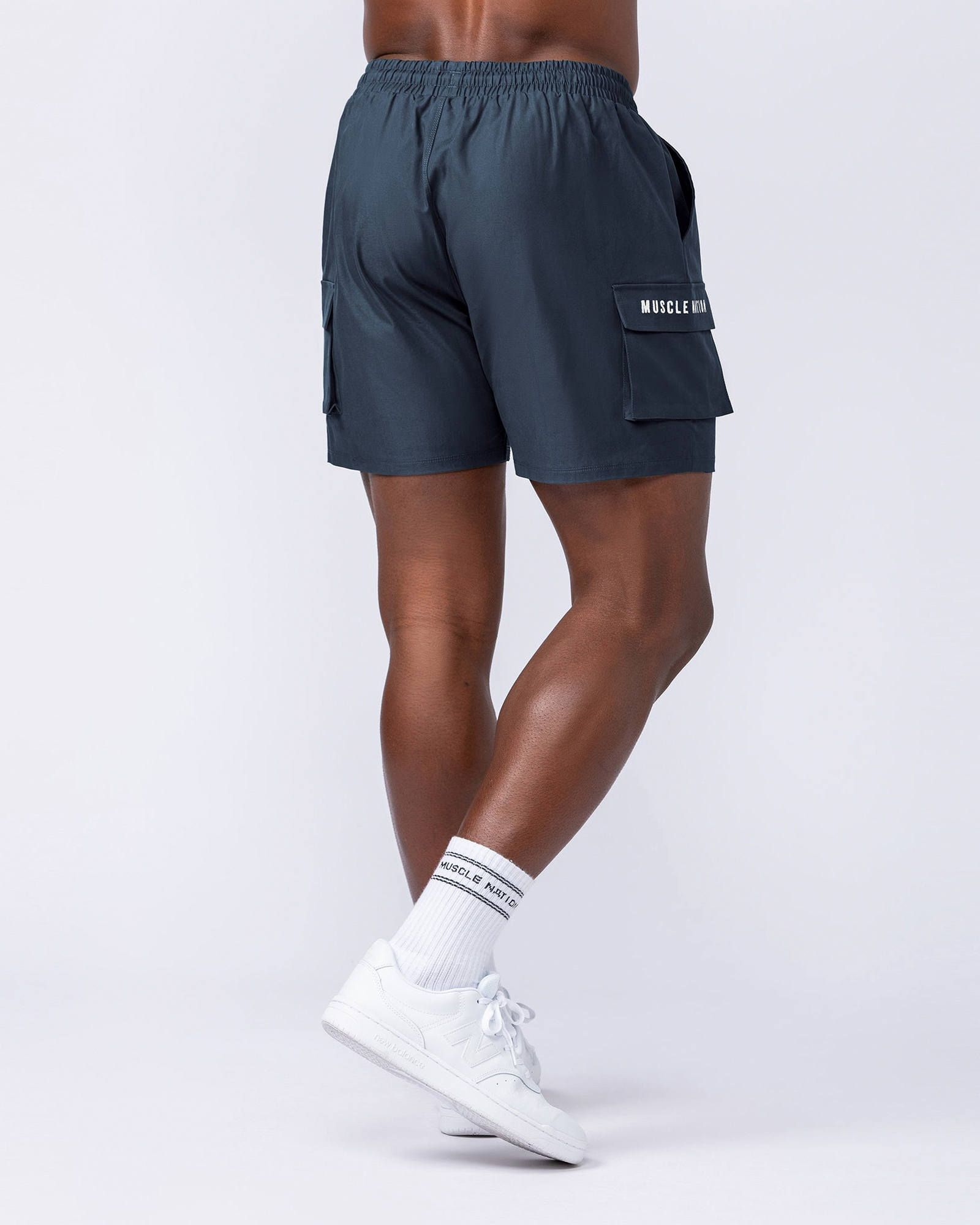 Daily Cargo 5" Shorts - Navy (Silicon Logo)