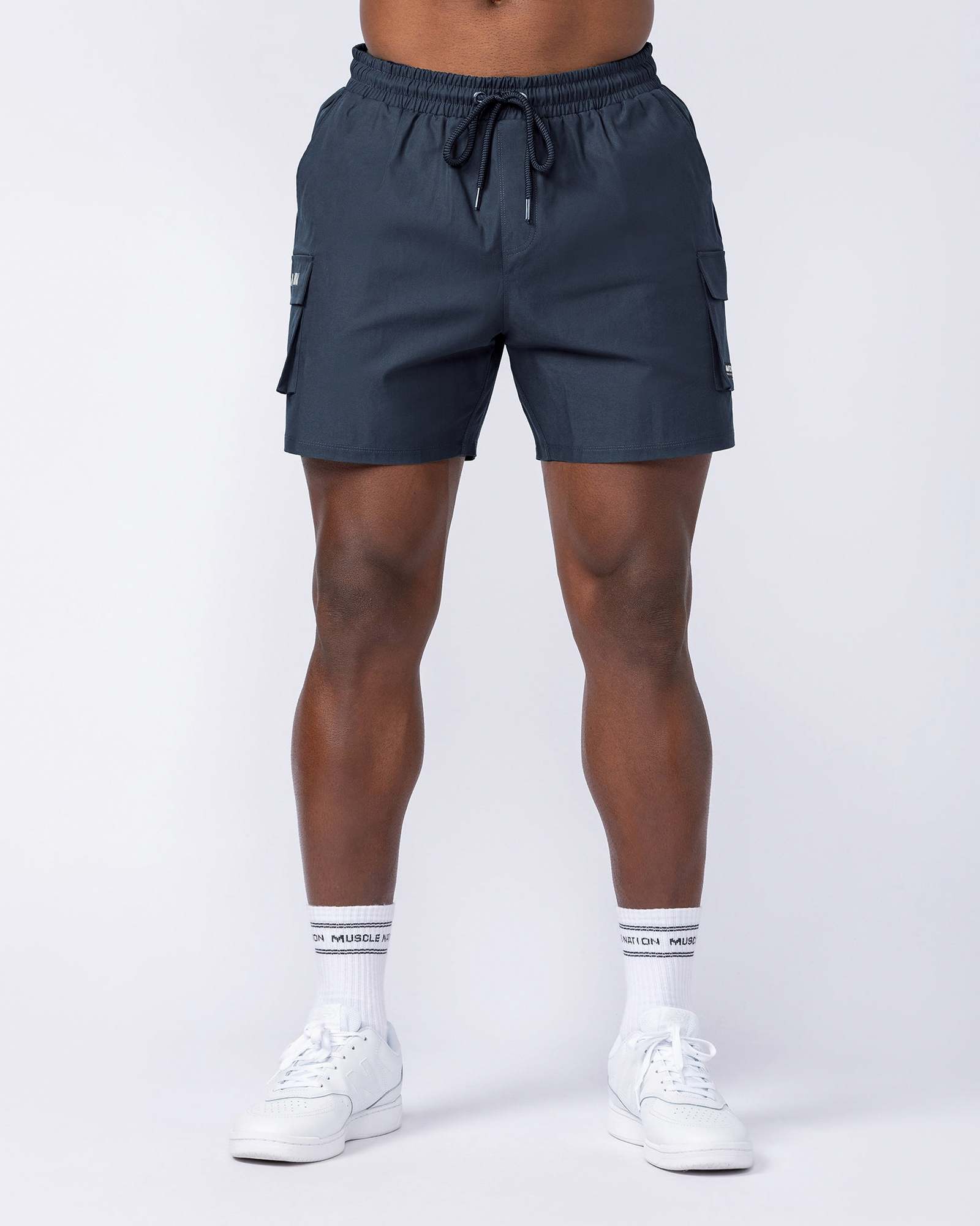 Daily Cargo 5" Shorts - Navy (Silicon Logo)