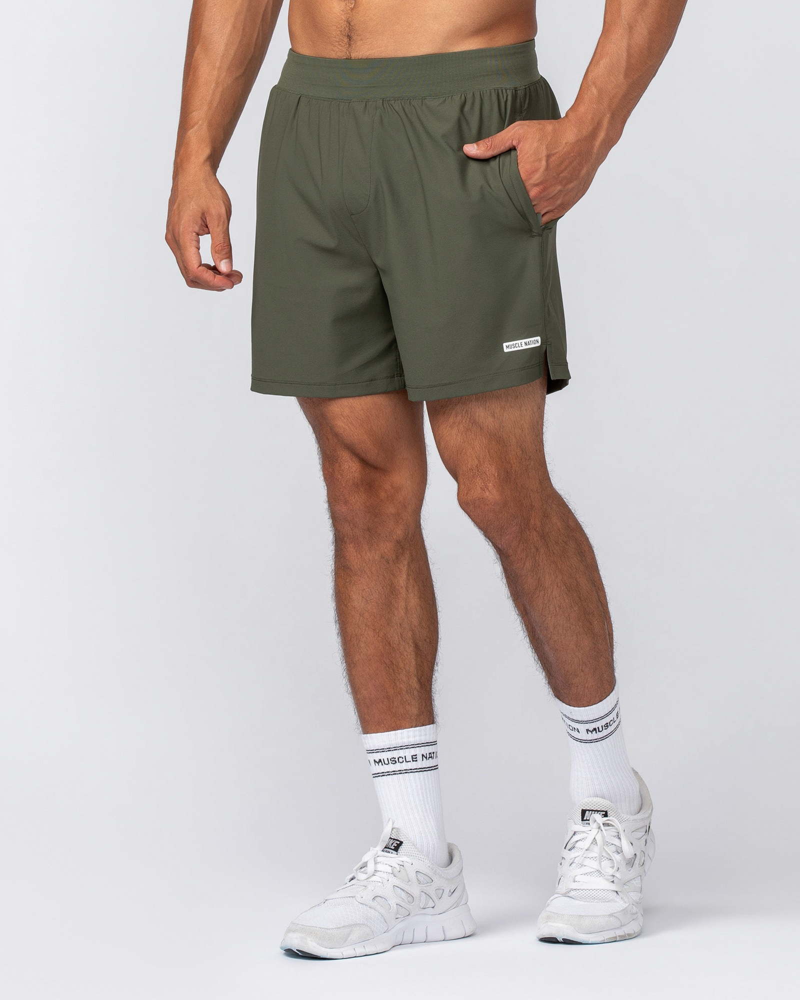 On Repeat Training 5" Shorts - Dark Khaki
