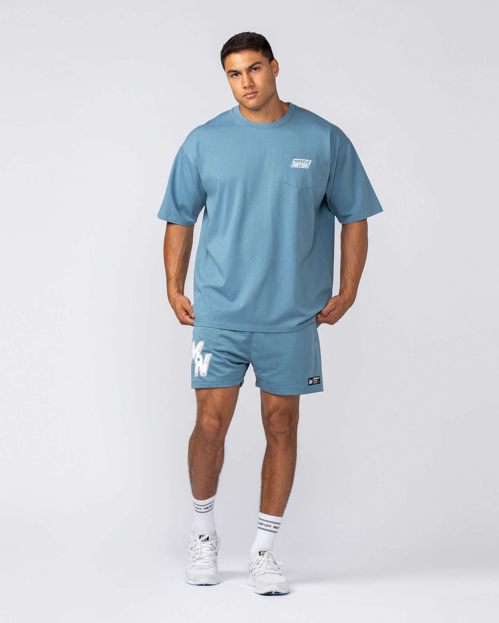 Throwback Lay Up 3.5" Shorts - Pale Thunder