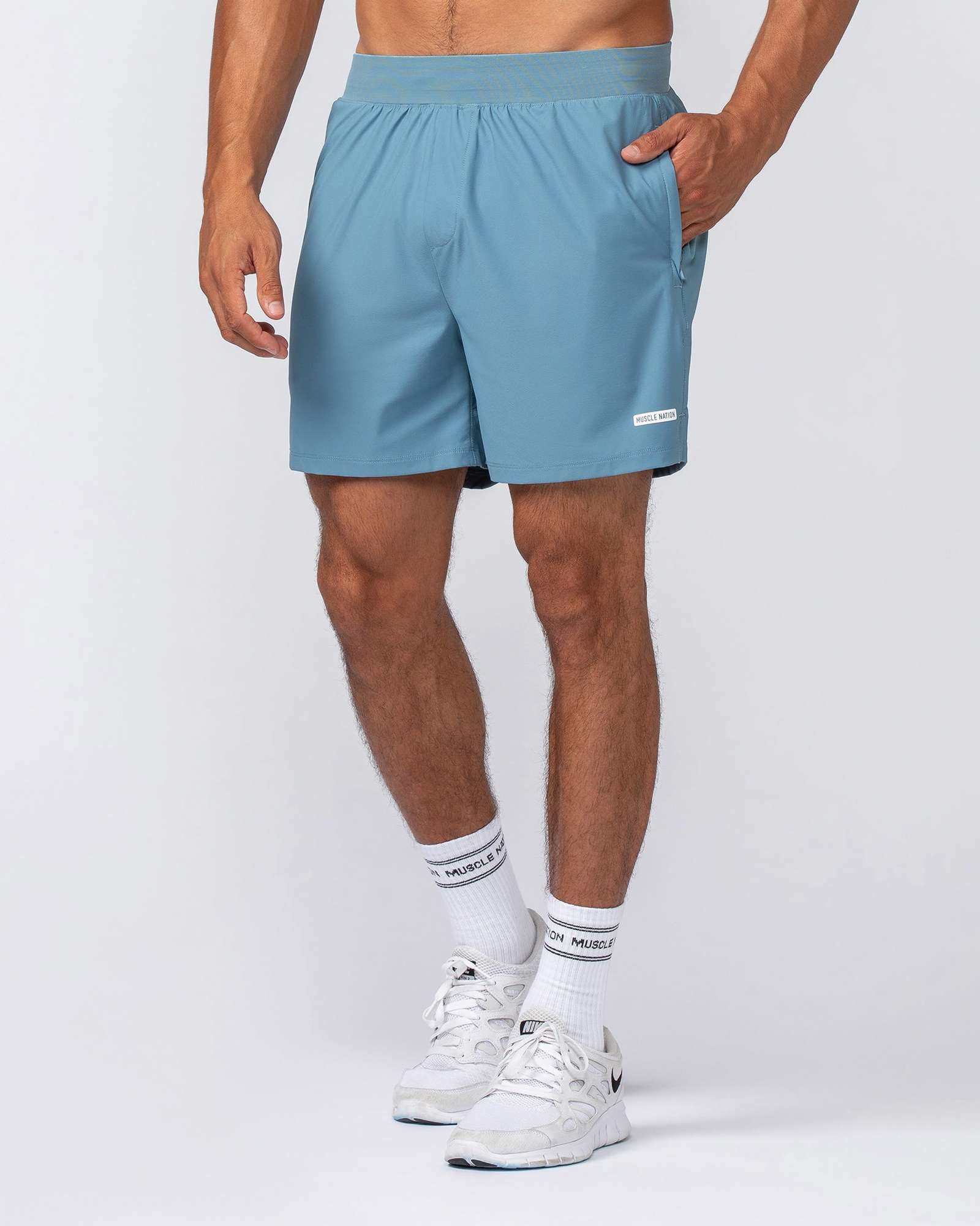 On Repeat Training 5" Shorts - Pale Thunder