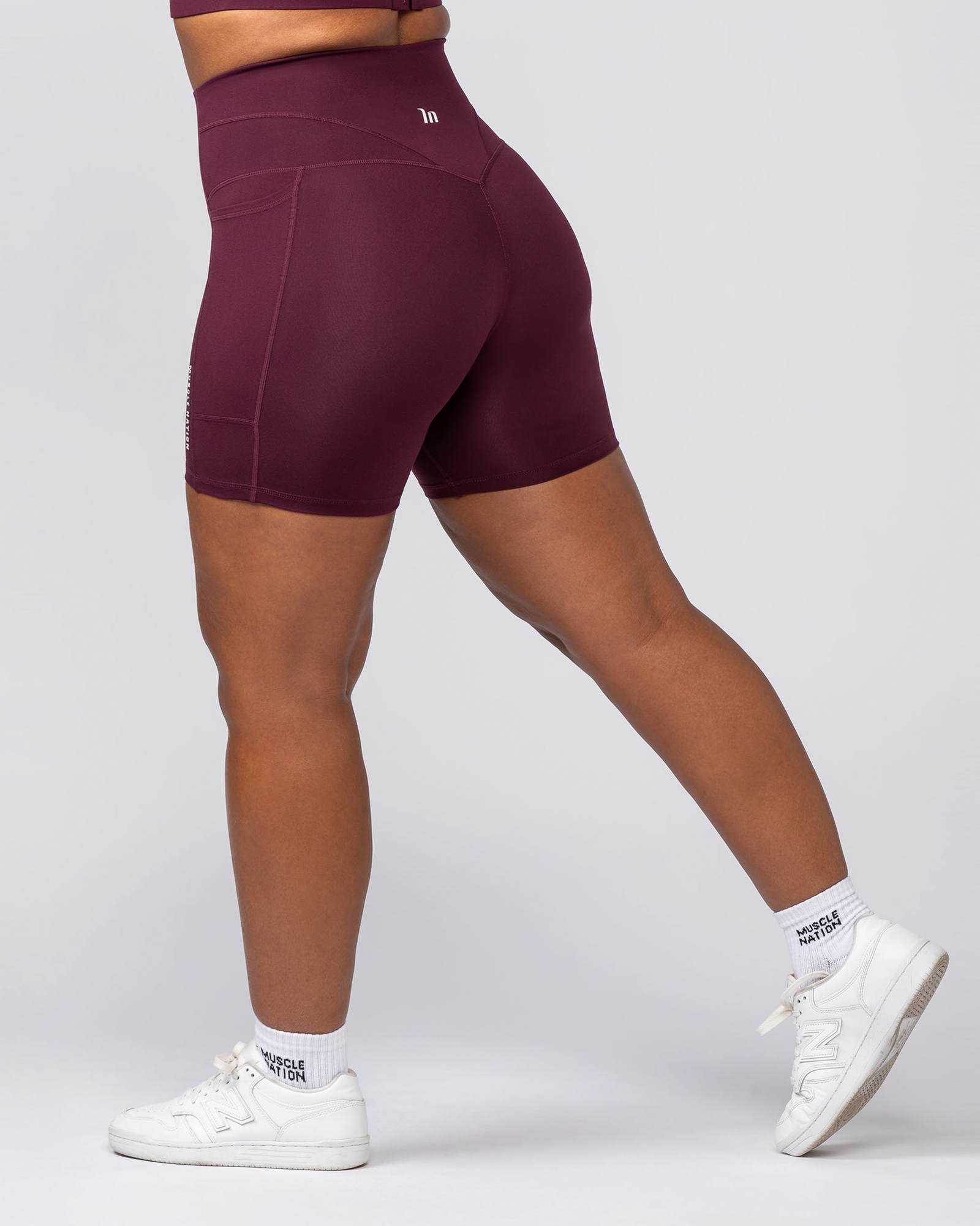 Unrivalled Everyday Pocket Bike Shorts - Sangria