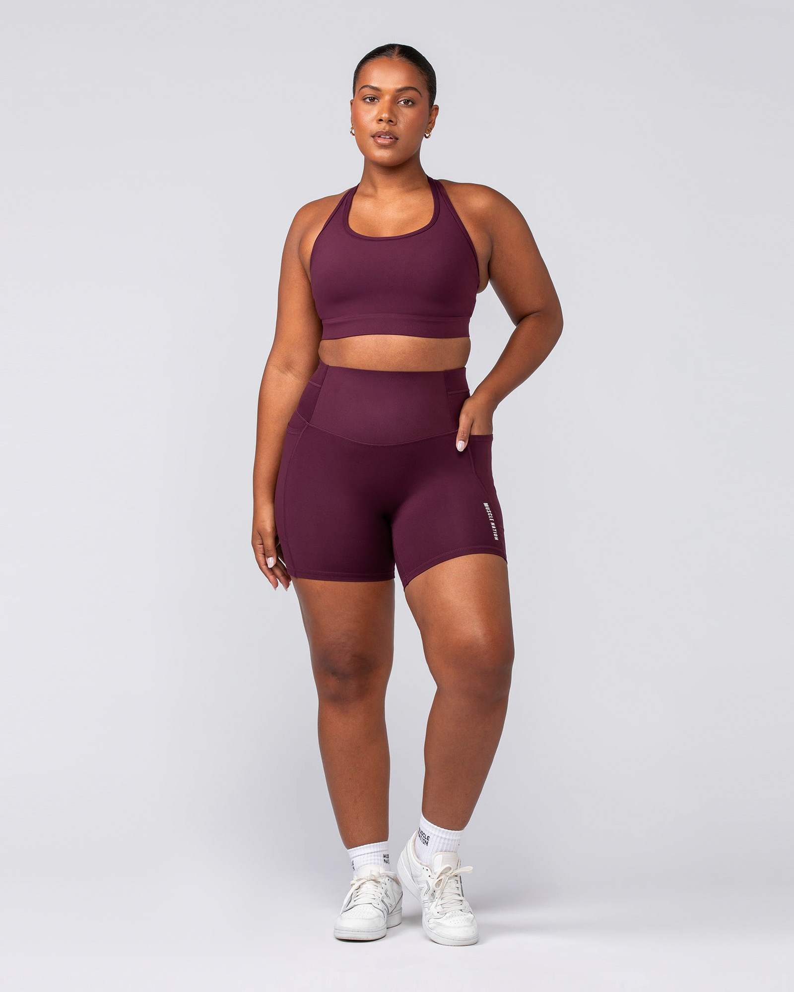 Unrivalled Everyday Pocket Bike Shorts - Sangria