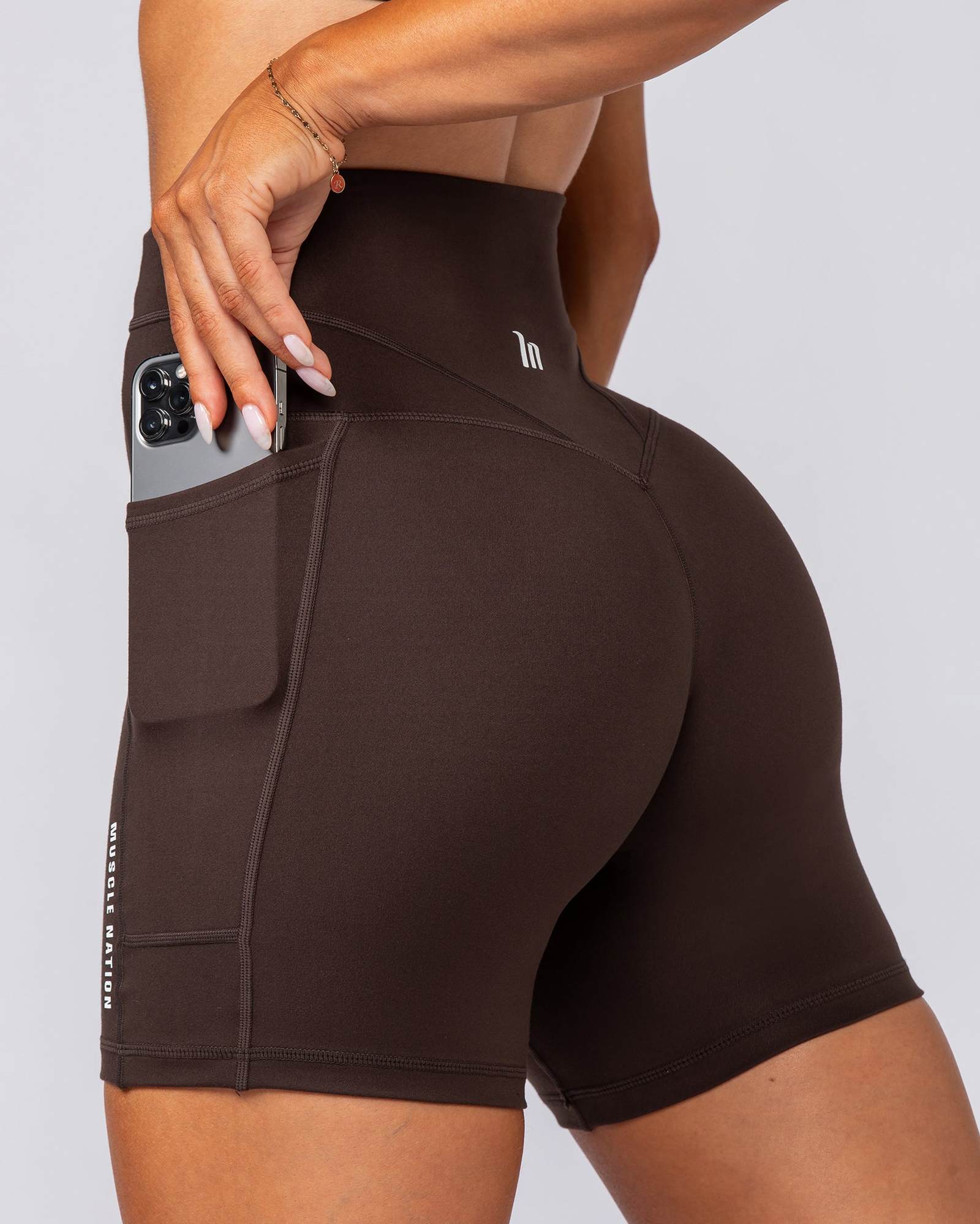 Unrivalled Everyday Pocket Bike Shorts - Cocoa