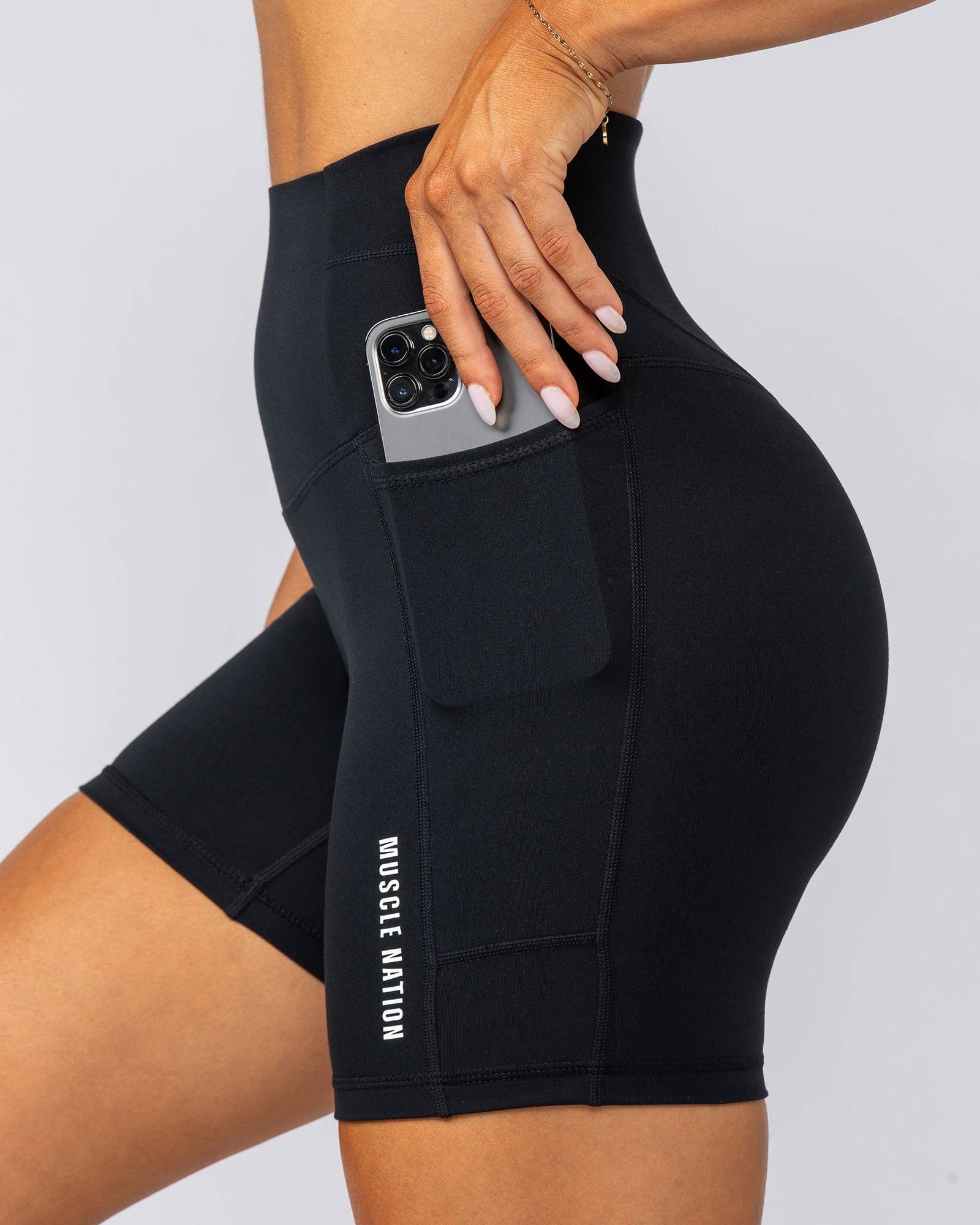 Unrivalled Everyday Pocket Bike Shorts - Black