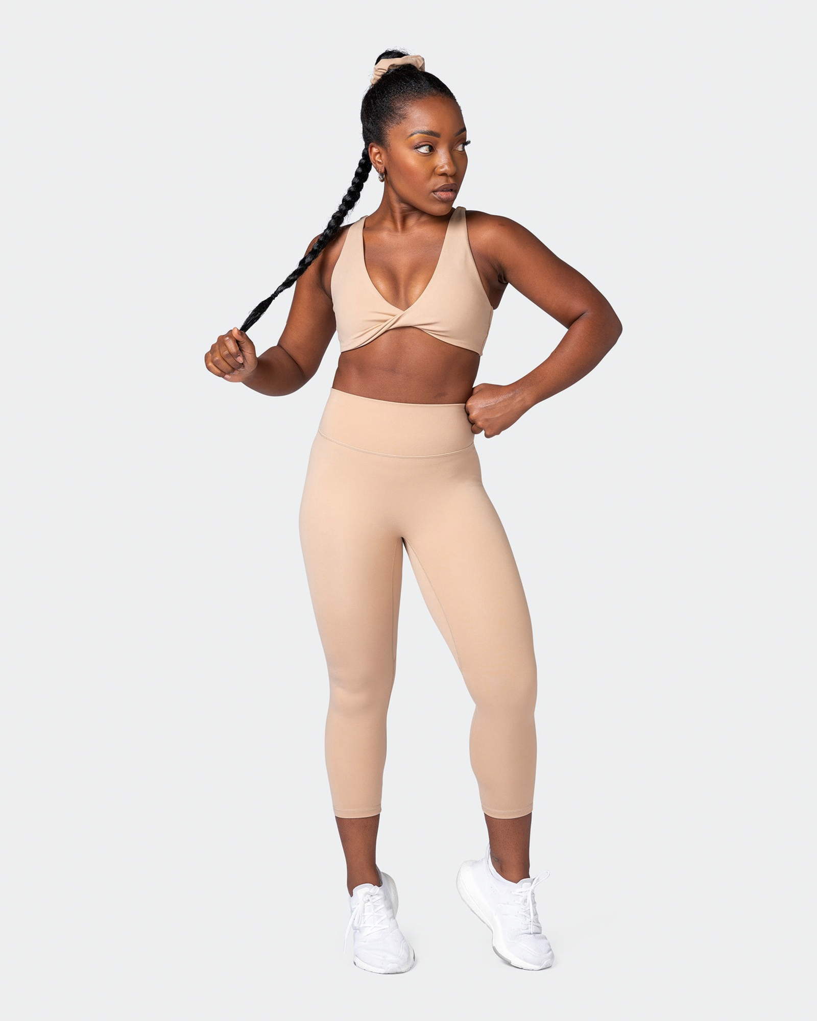 Game Changer Scrunch 7/8 Leggings - Biscotti