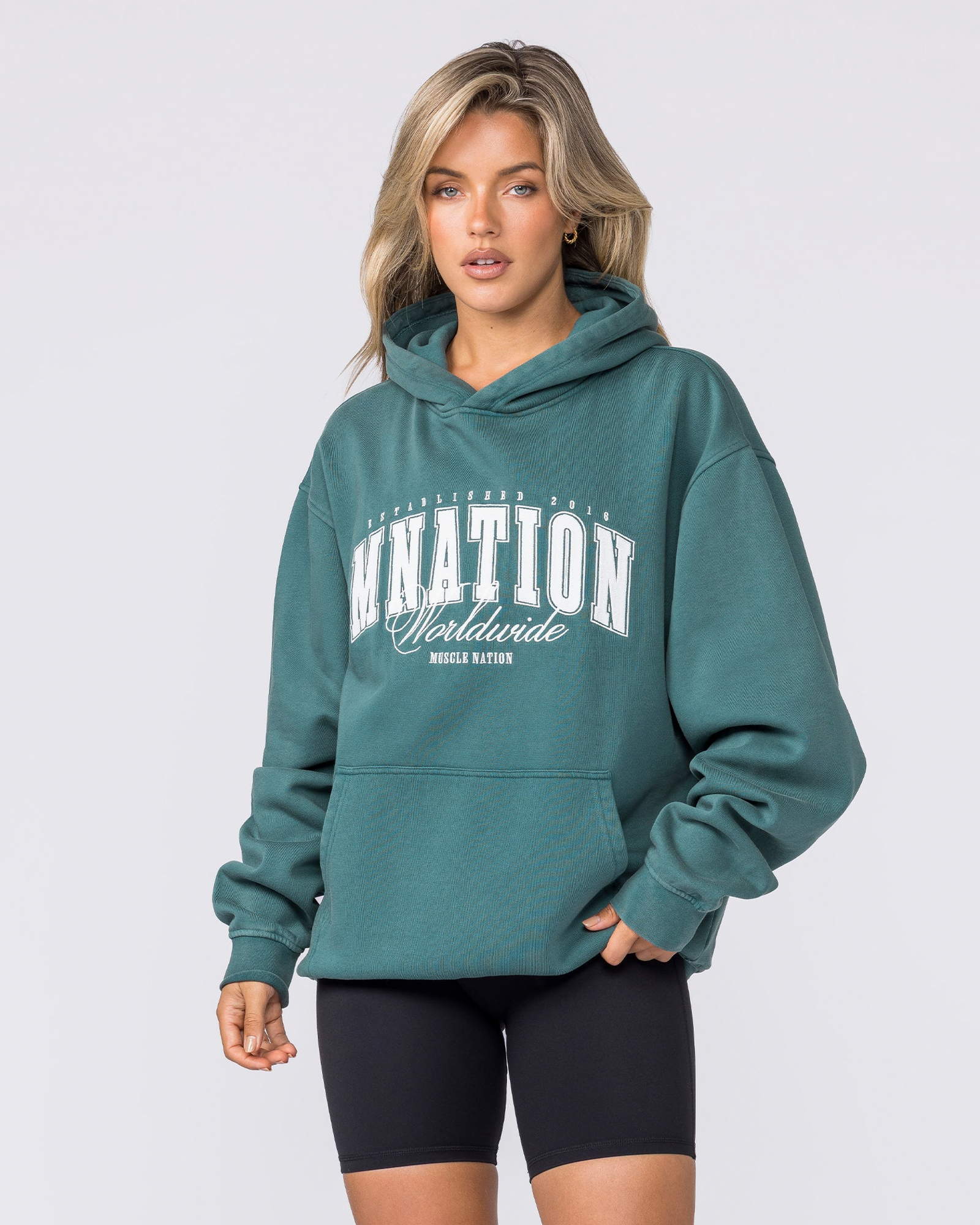 Worldclass Oversized Hoodie - Washed Leaf
