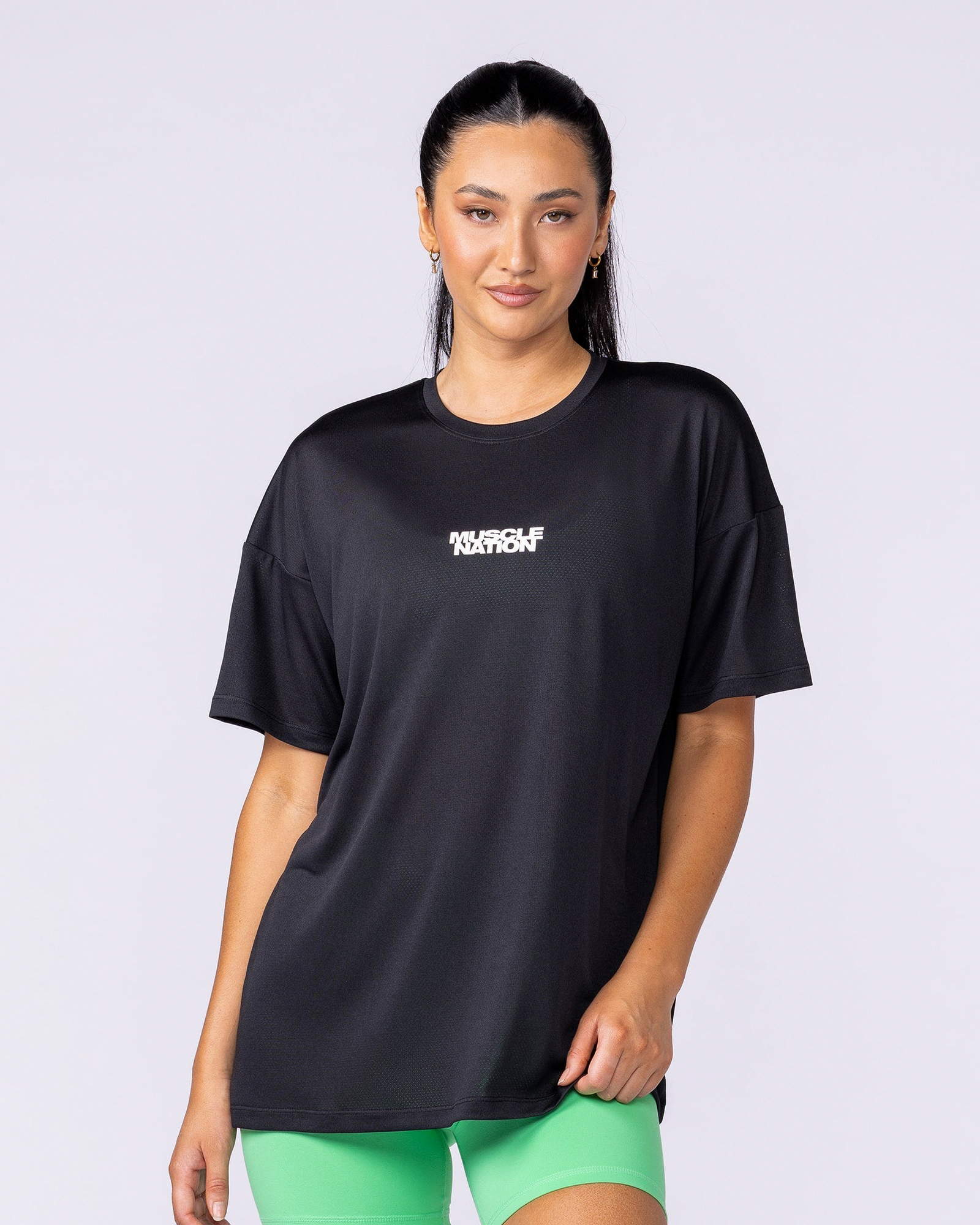 Womens Relaxed Training Tee - Black