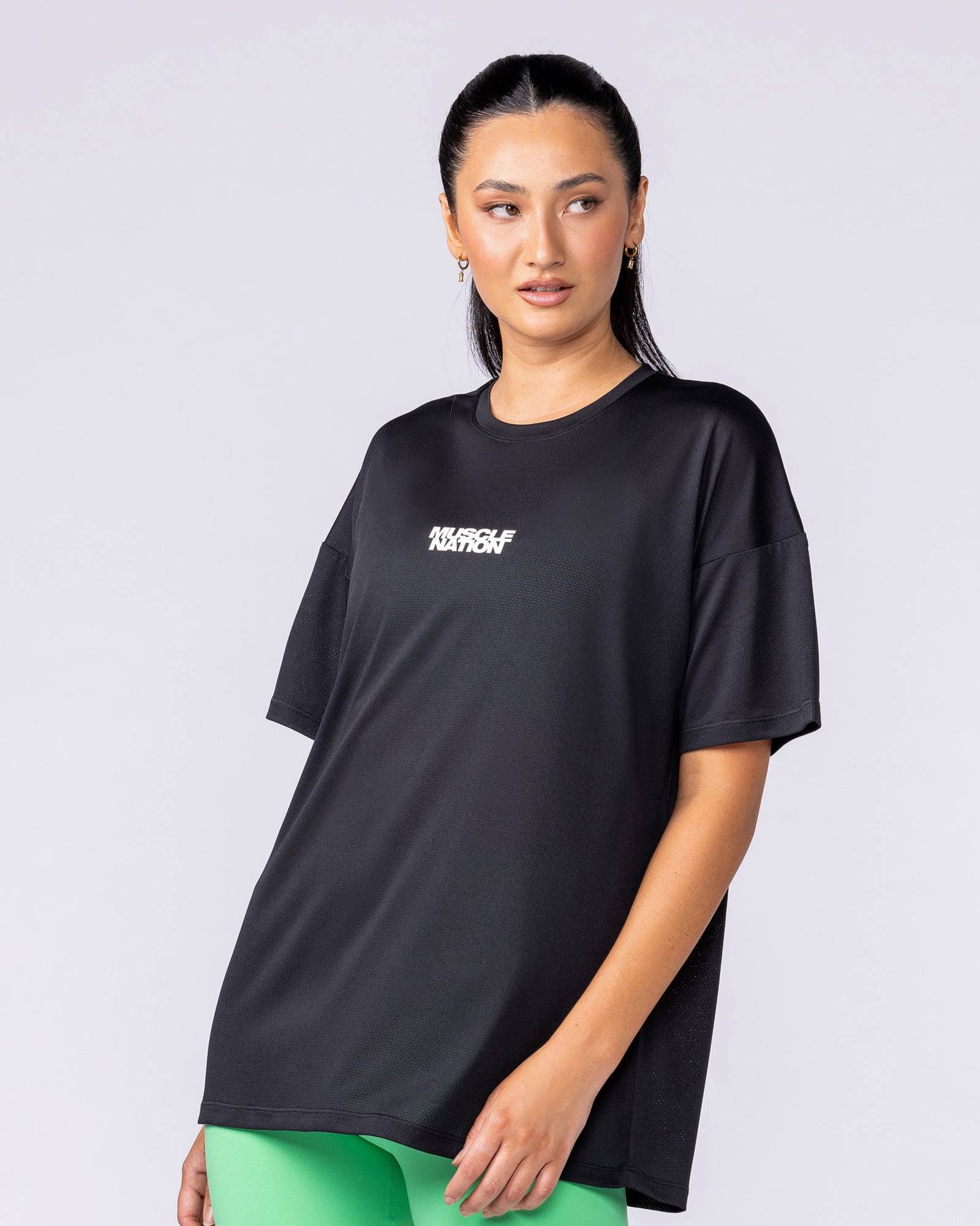Womens Relaxed Training Tee - Black