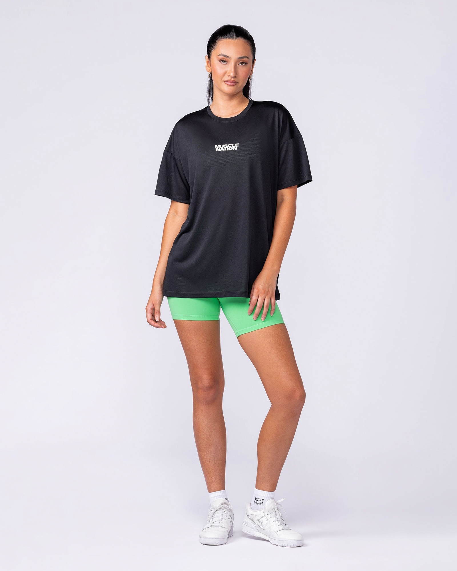 Womens Relaxed Training Tee - Black