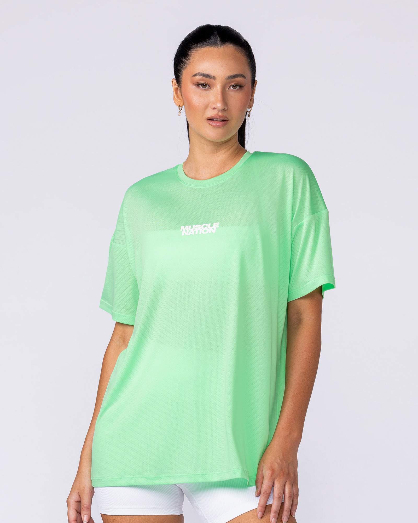 Womens Relaxed Training Tee - Key Lime