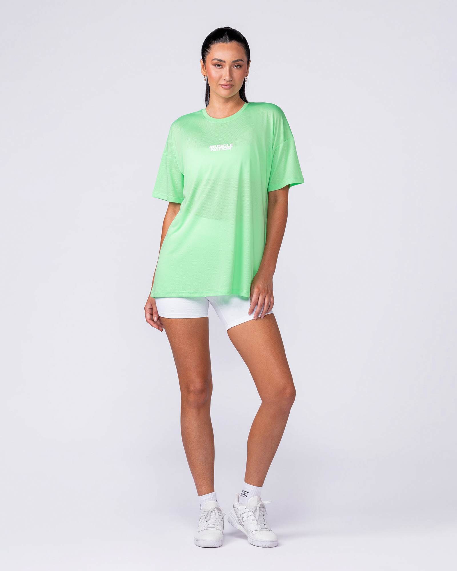 Womens Relaxed Training Tee - Key Lime