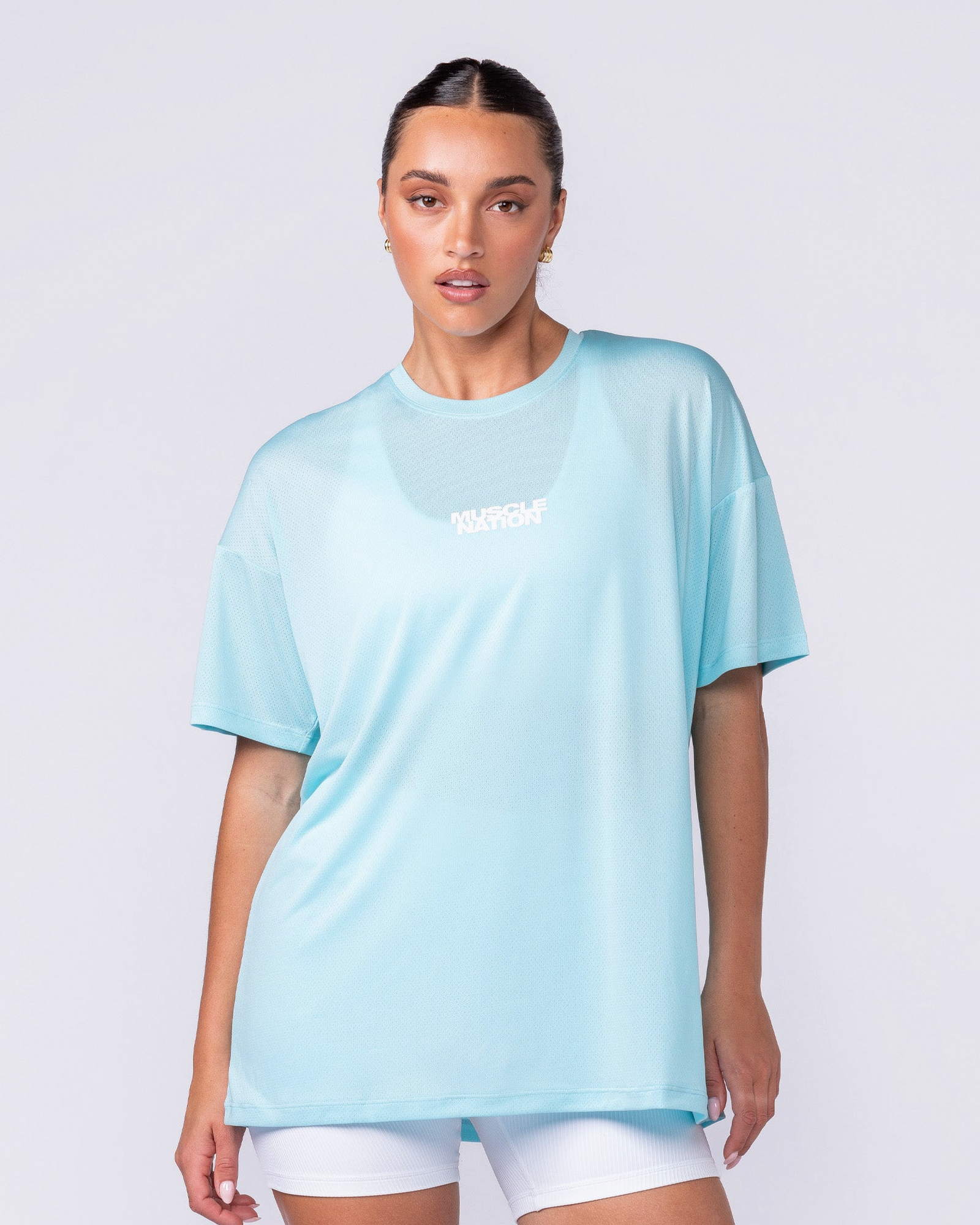 Womens Relaxed Training Tee - Lagoon