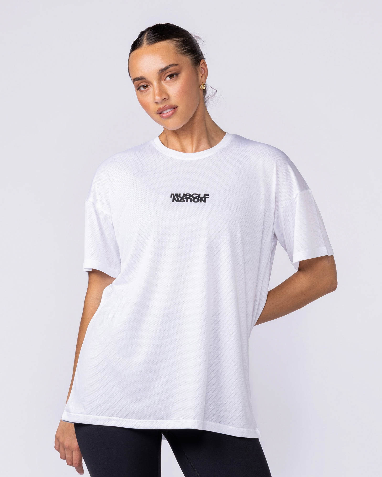 Womens Relaxed Training Tee - White
