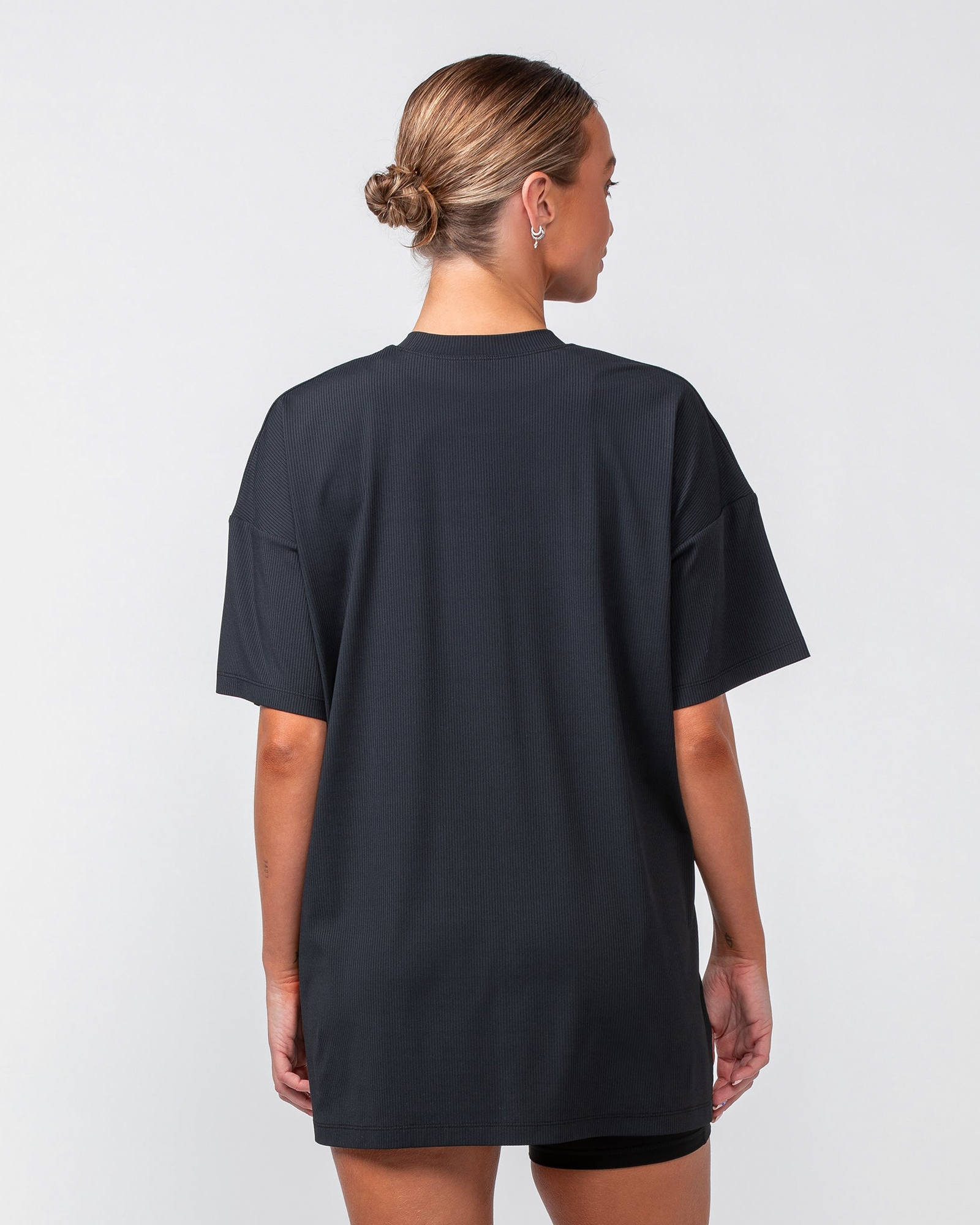 Relaxed Rib Training Tee - Black