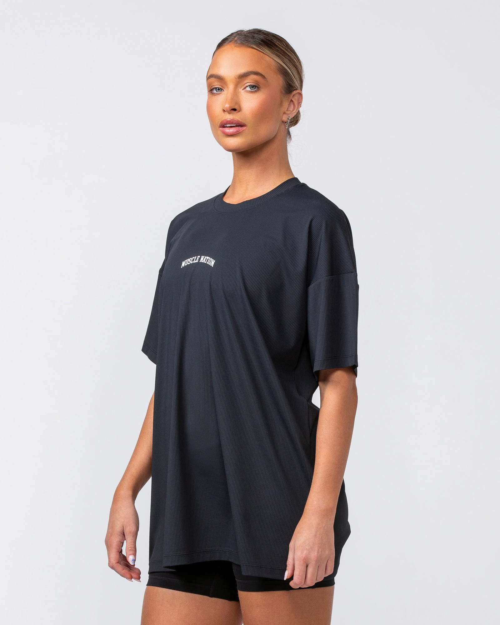 Relaxed Rib Training Tee - Black