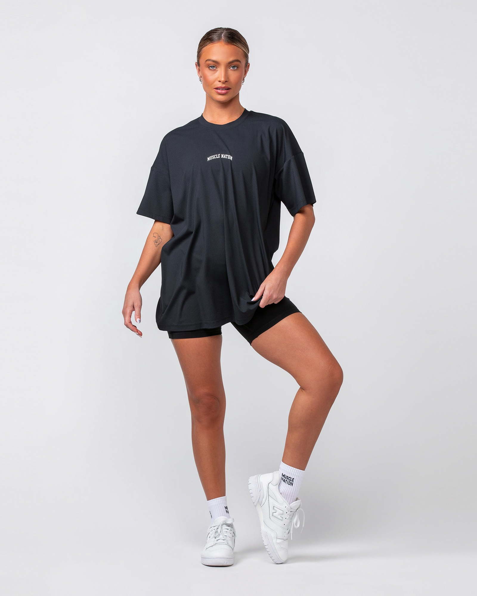 Relaxed Rib Training Tee - Black