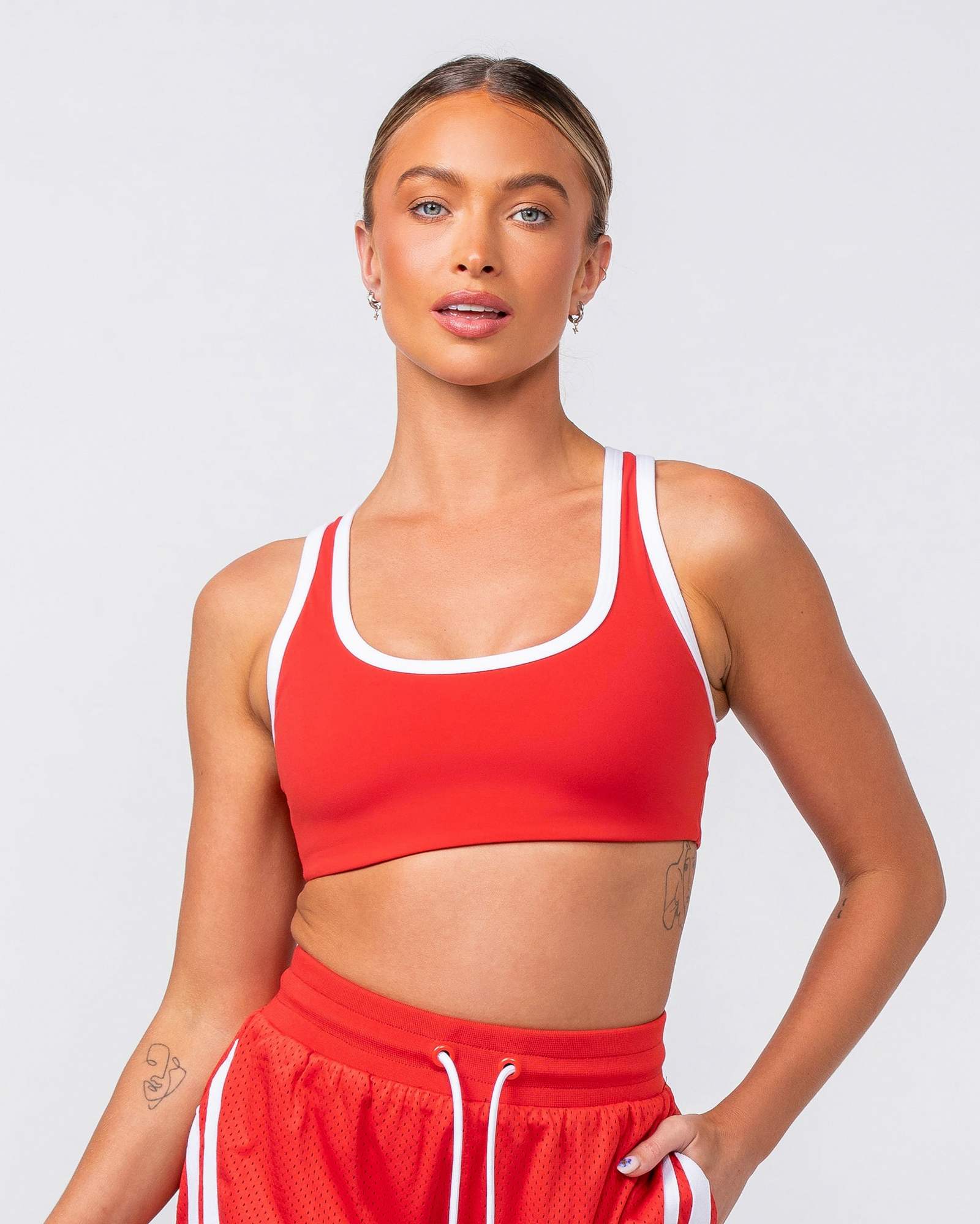 Contrast Bralette - Crimson