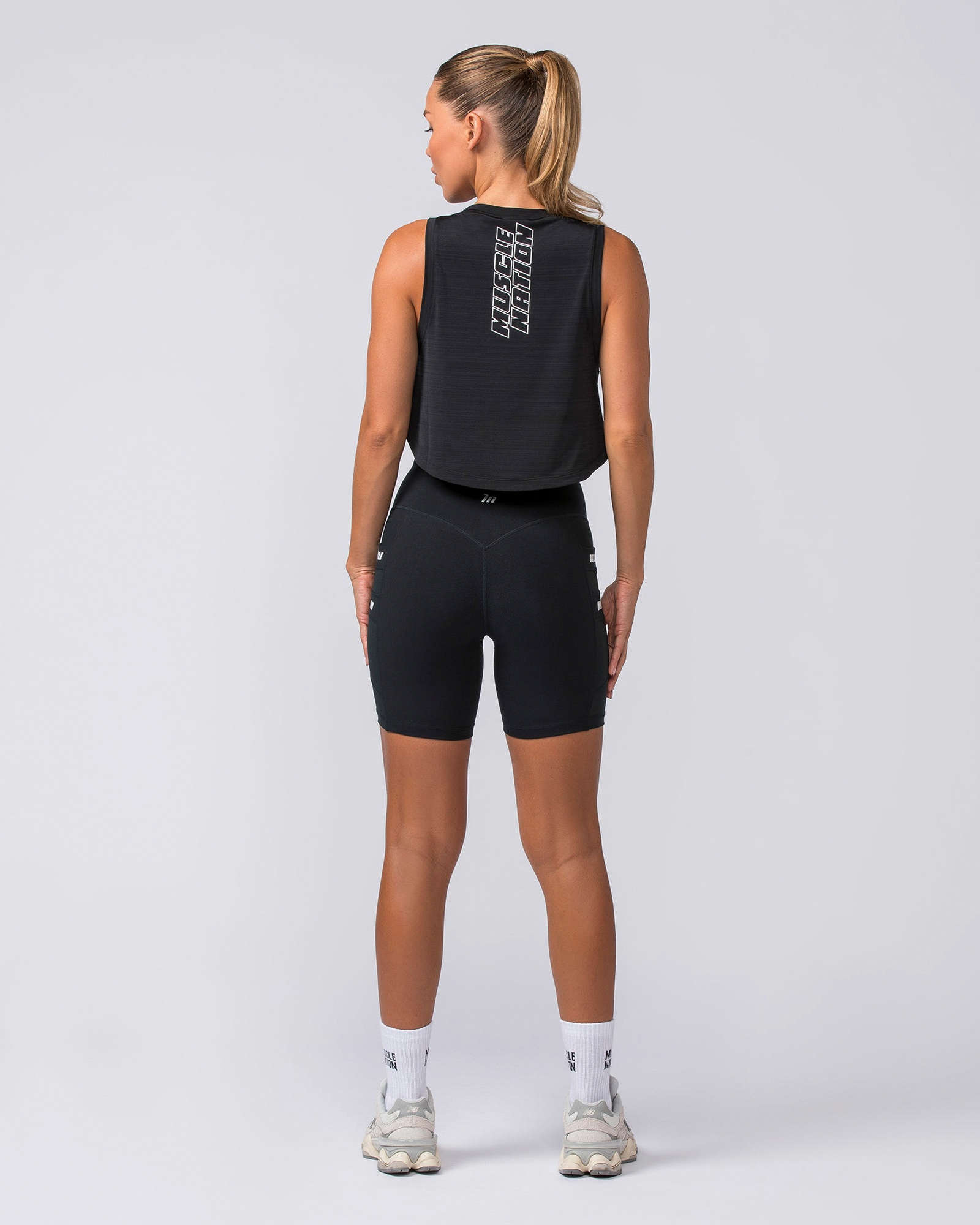 Ignite Cropped Training Tank - Black