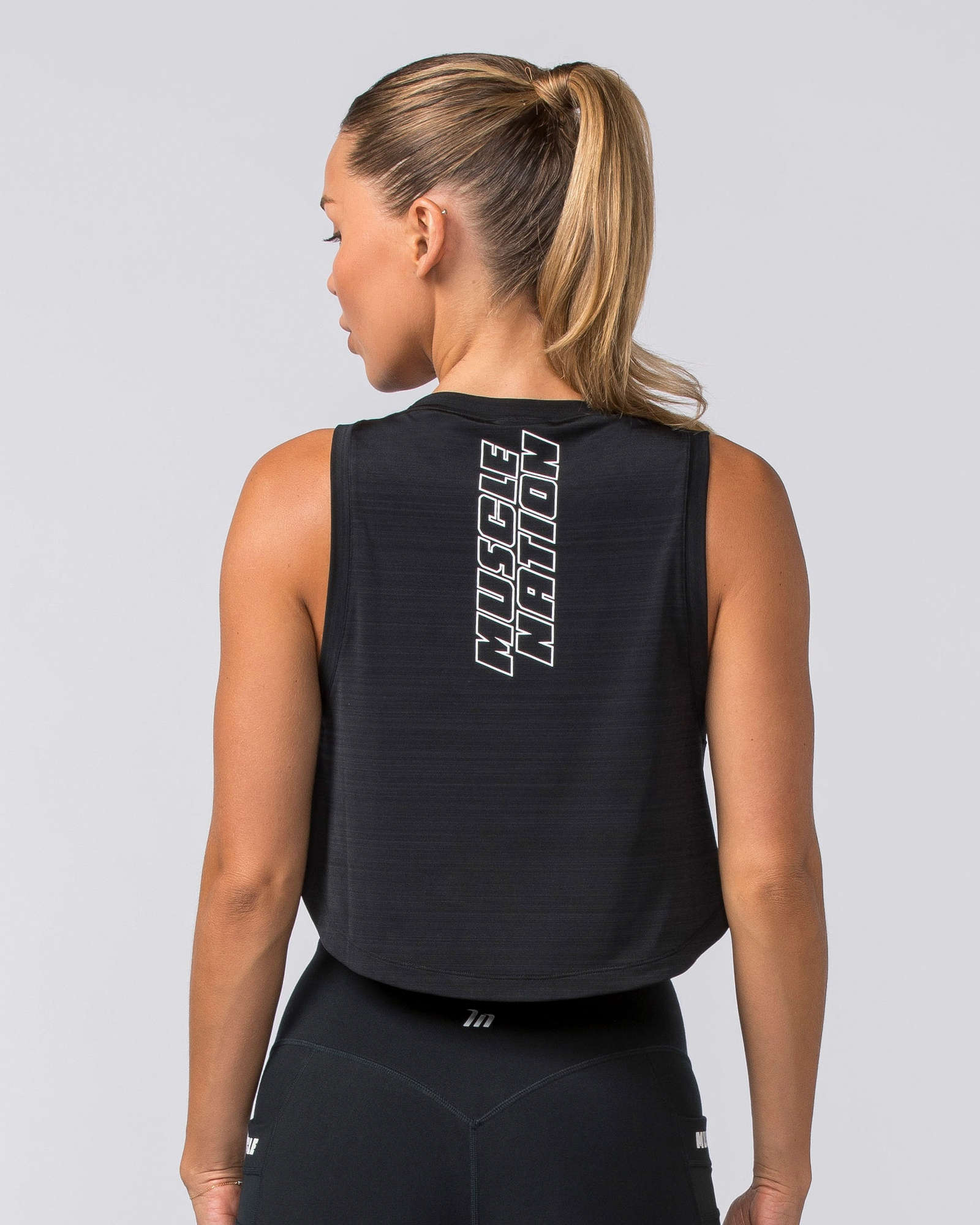 Ignite Cropped Training Tank - Black
