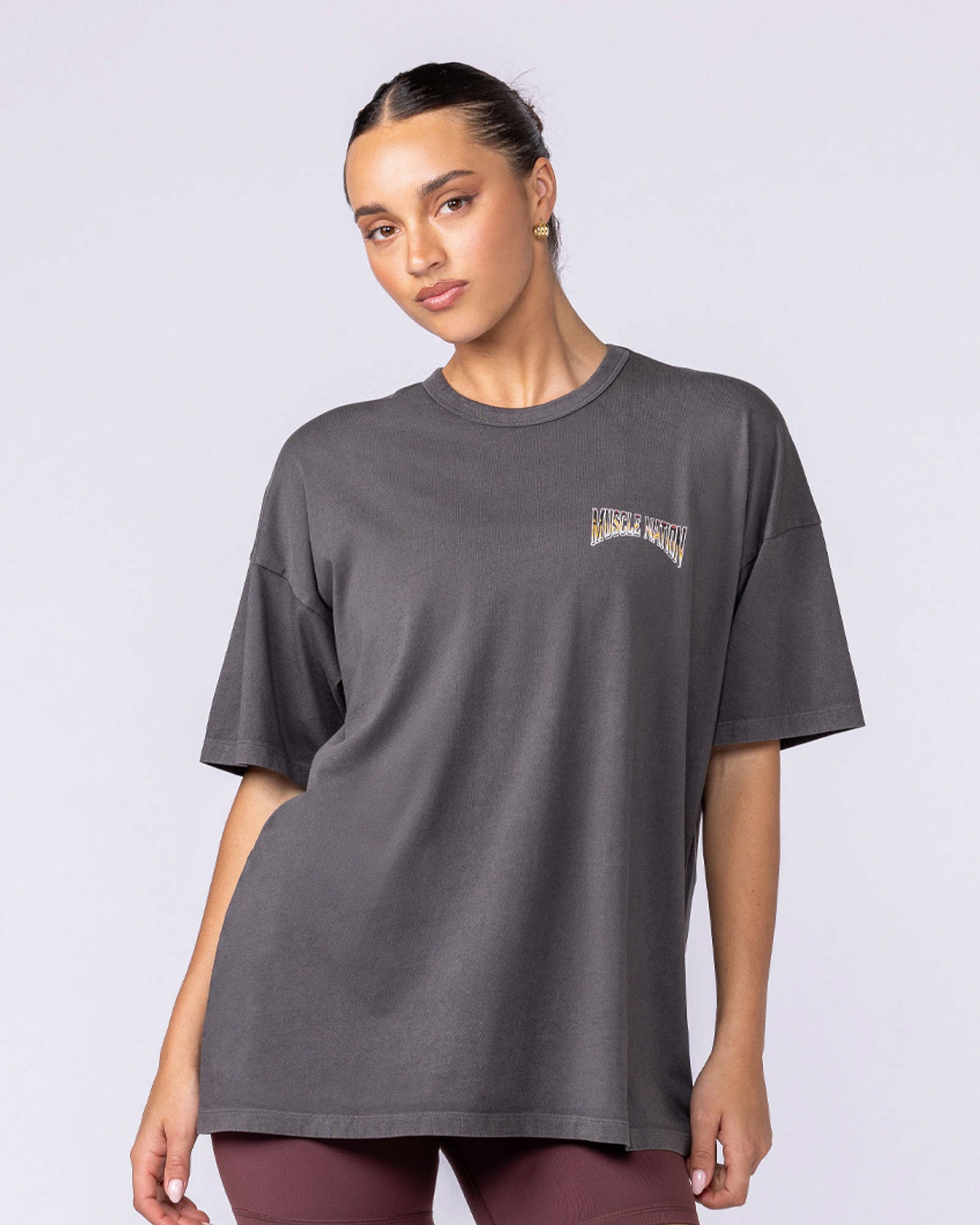 World Tour Oversized Vintage Tee - Washed Tornado