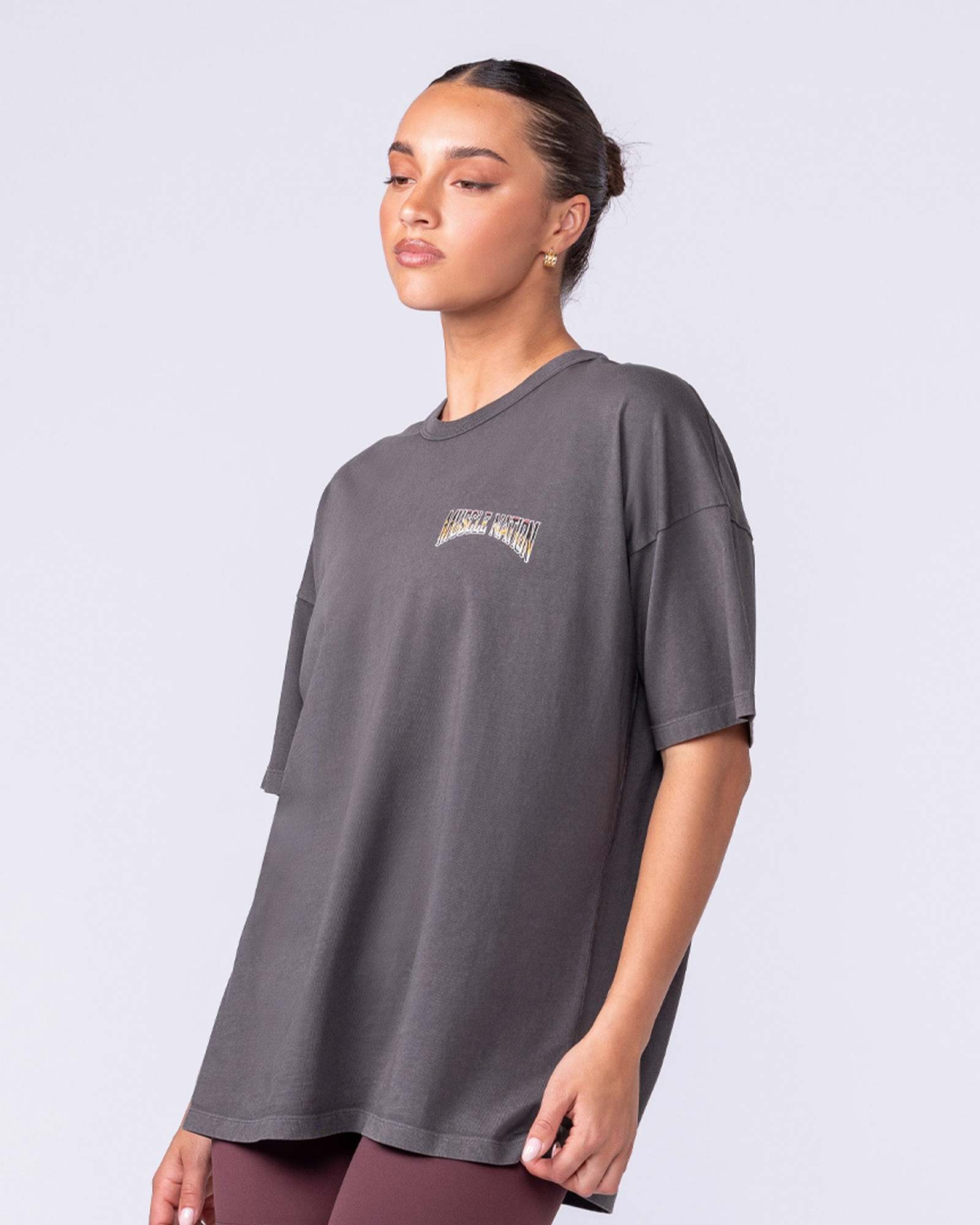 World Tour Oversized Vintage Tee - Washed Tornado